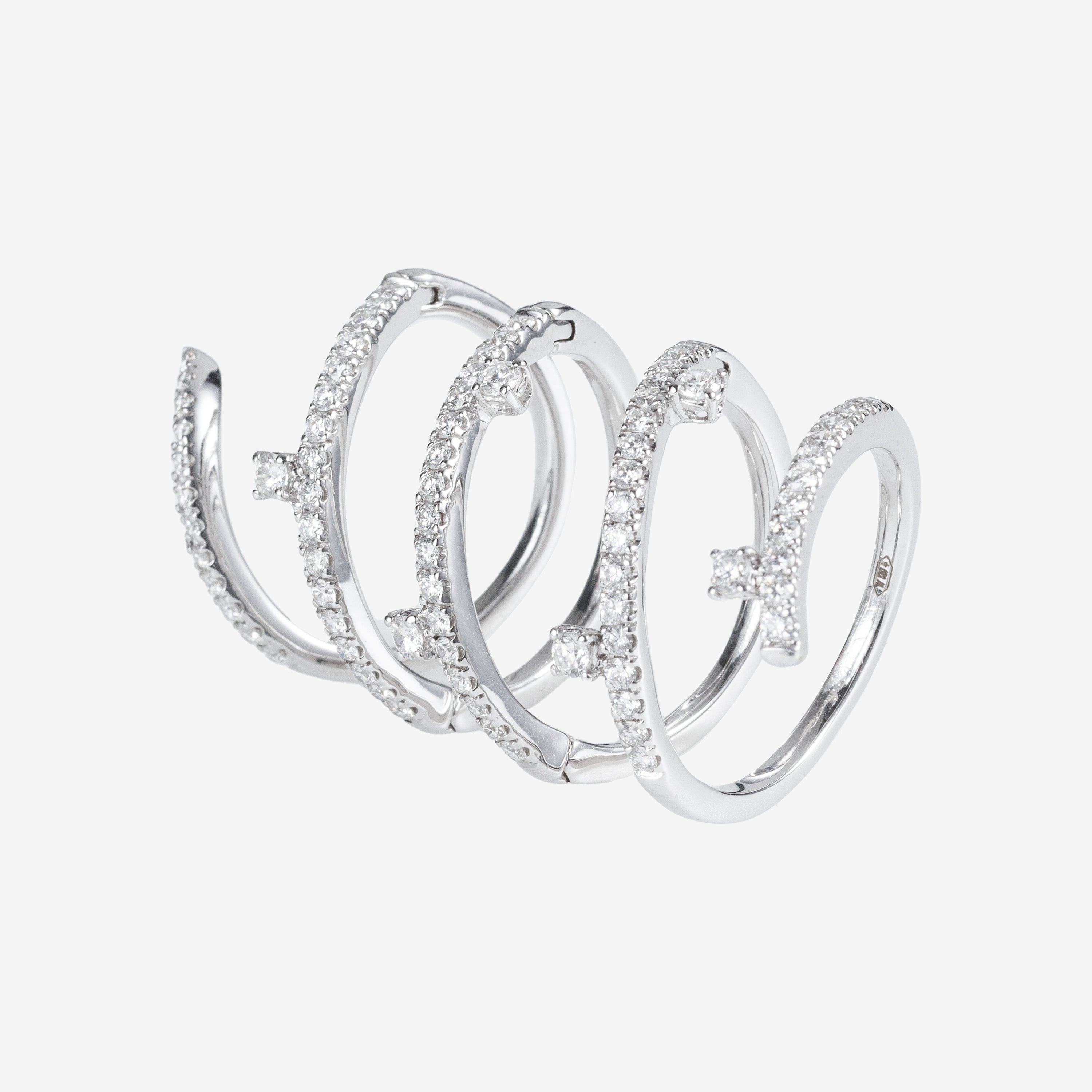 Inel Diamonds Spiral
