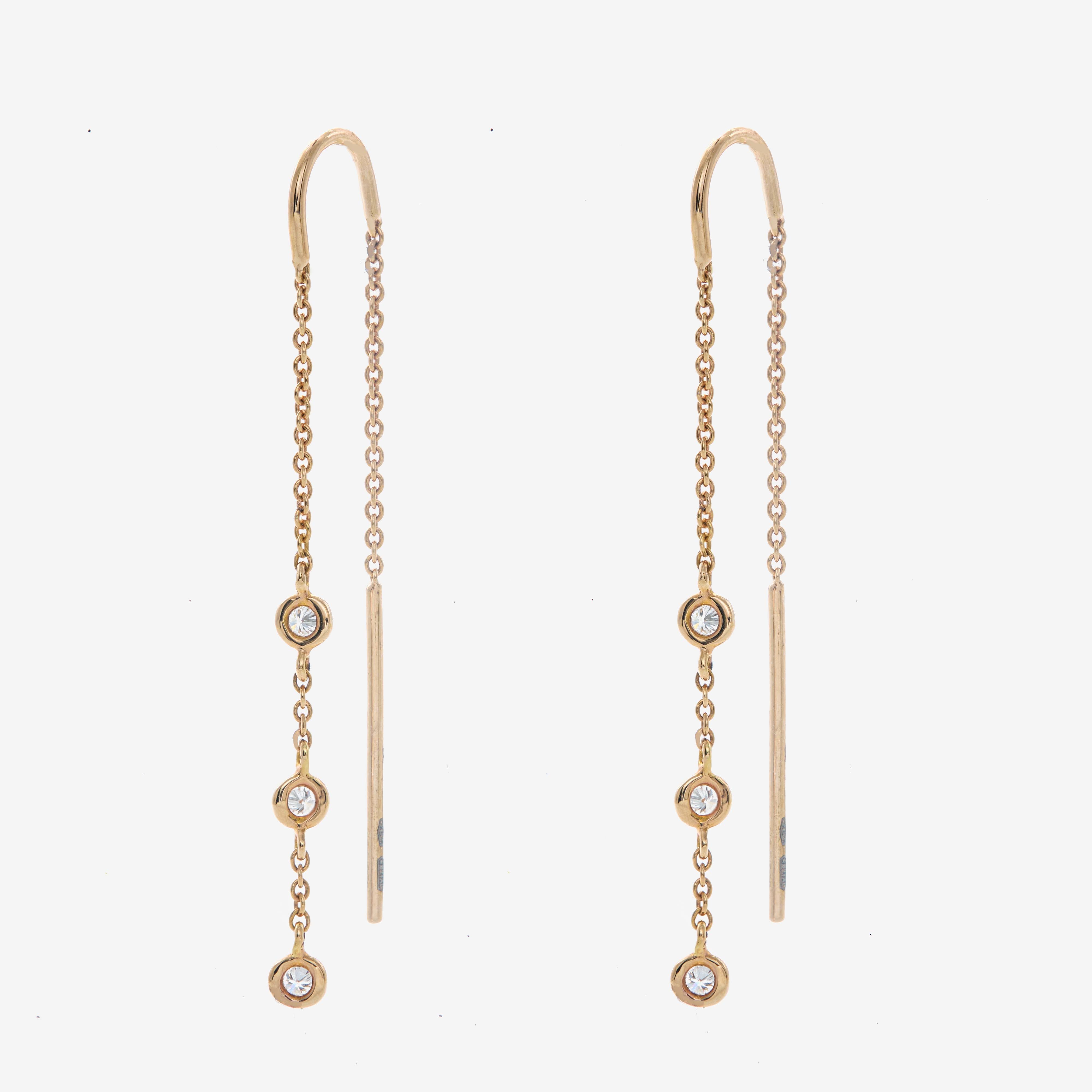 Malini earrings with diamonds