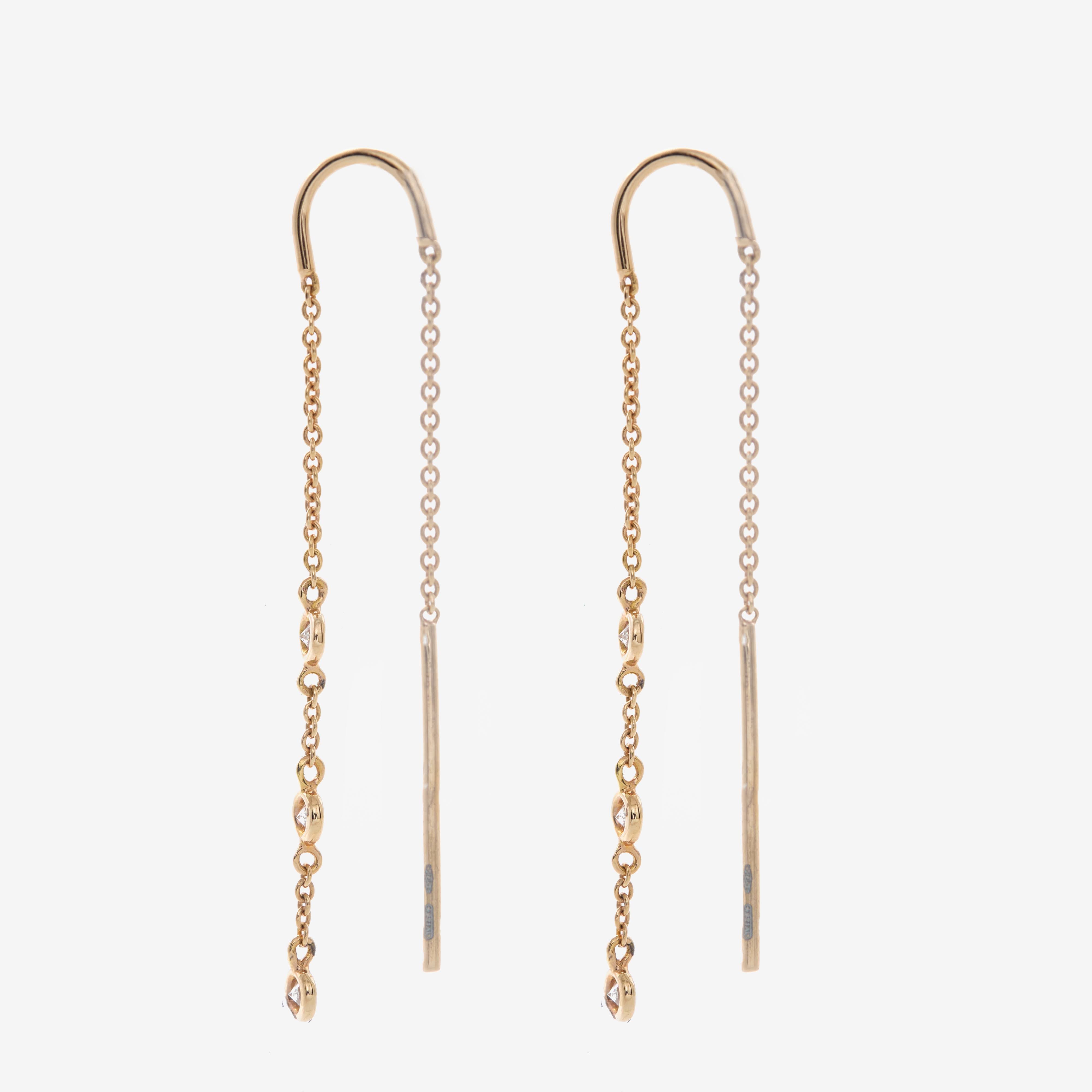 Malini earrings with diamonds