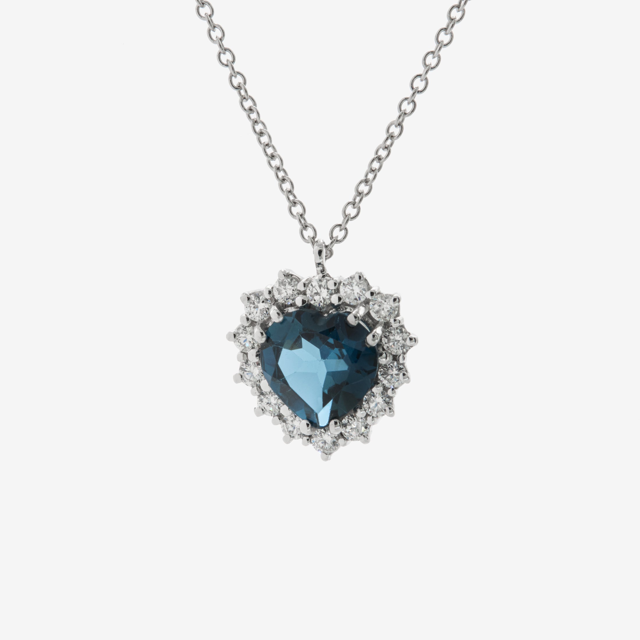 Colier heart london topaz si diamante