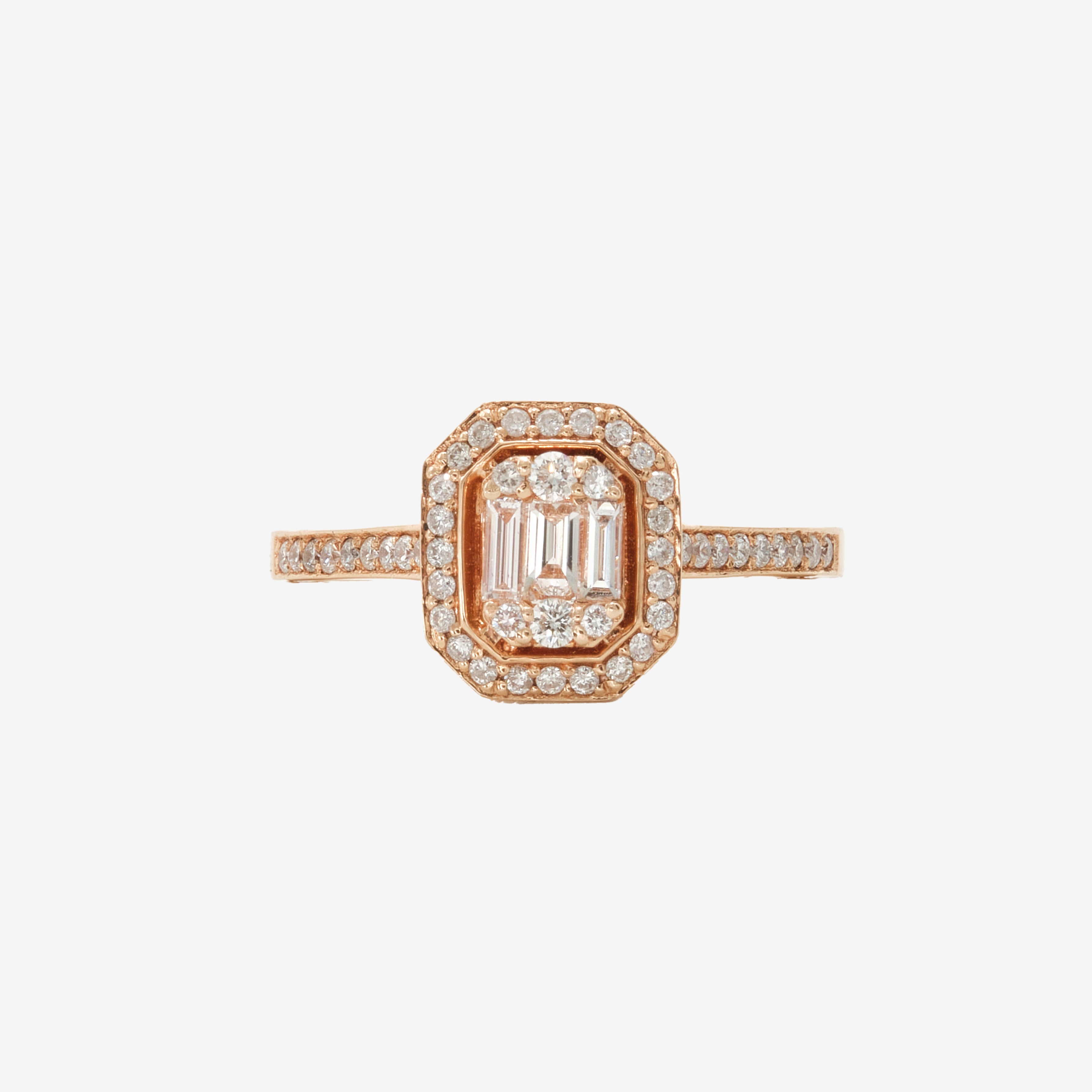 Nile ring with diamonds