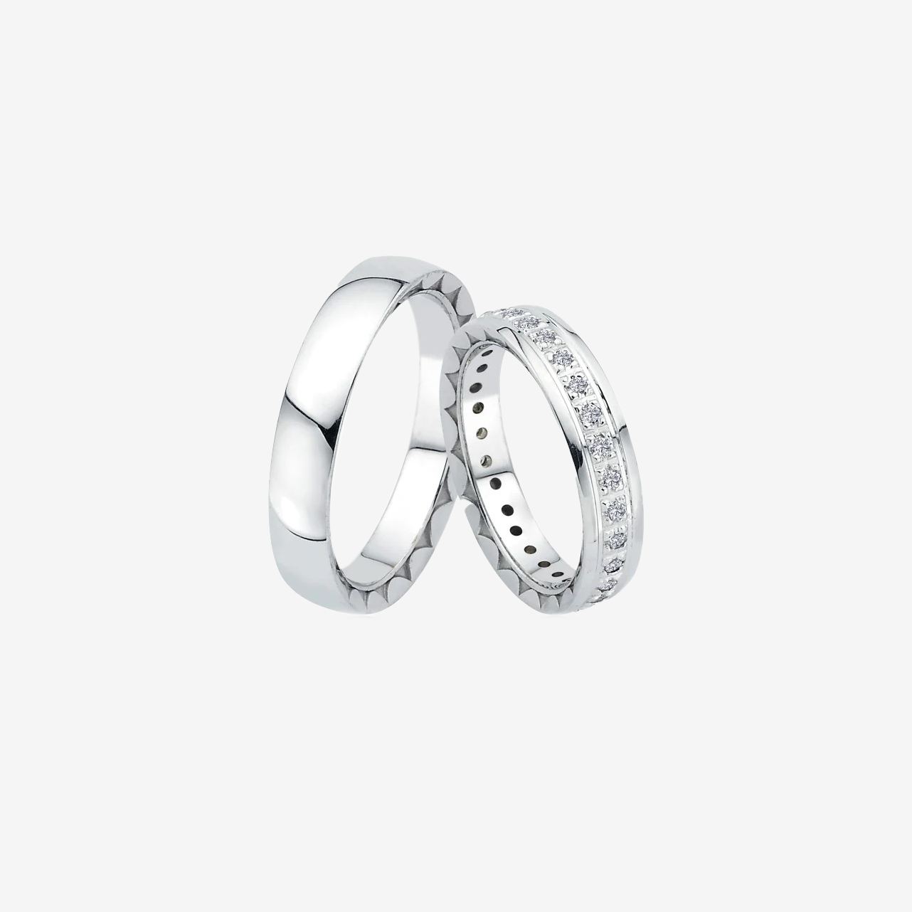 Pair outlet diamond rings