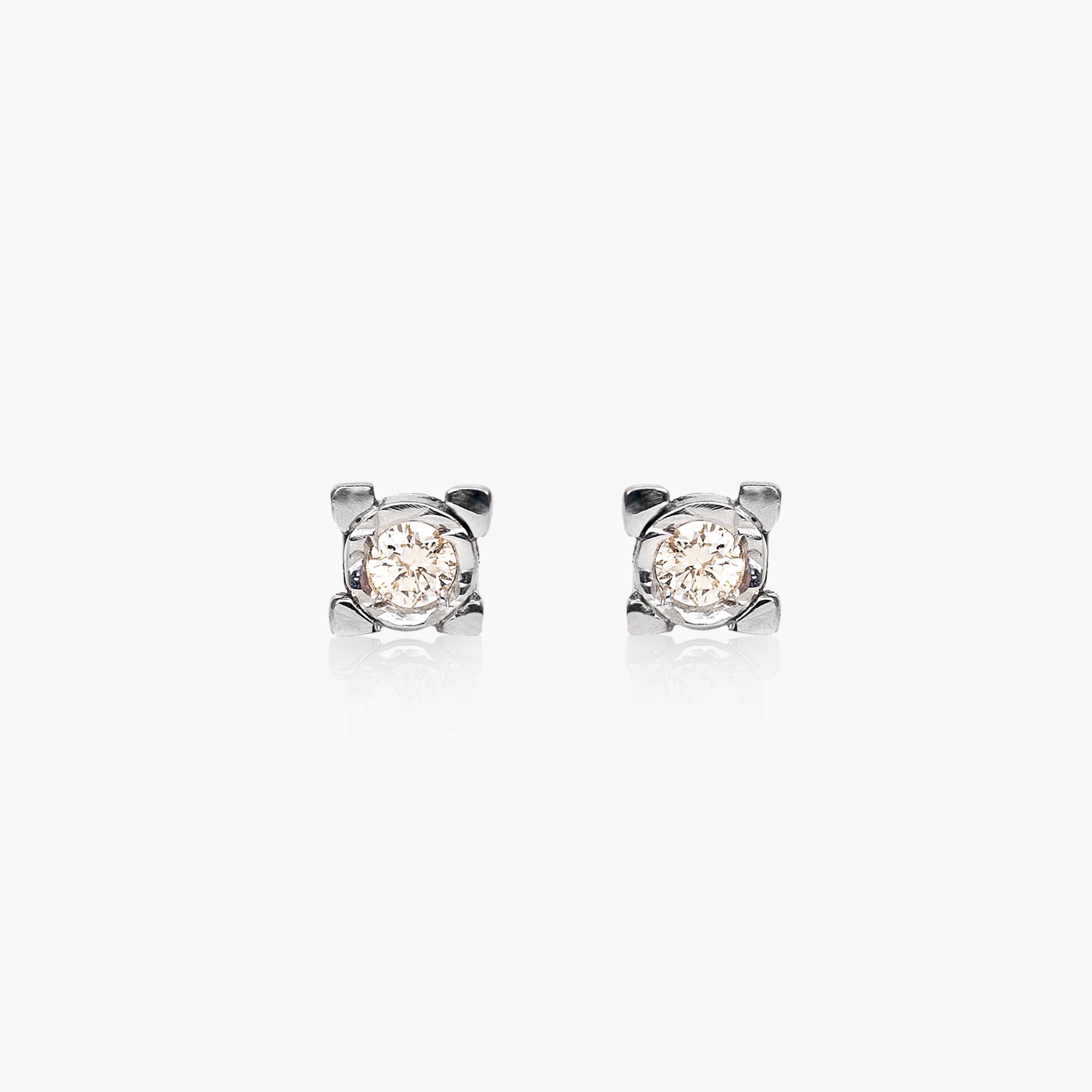 Square Spotlight Diamond Earrings