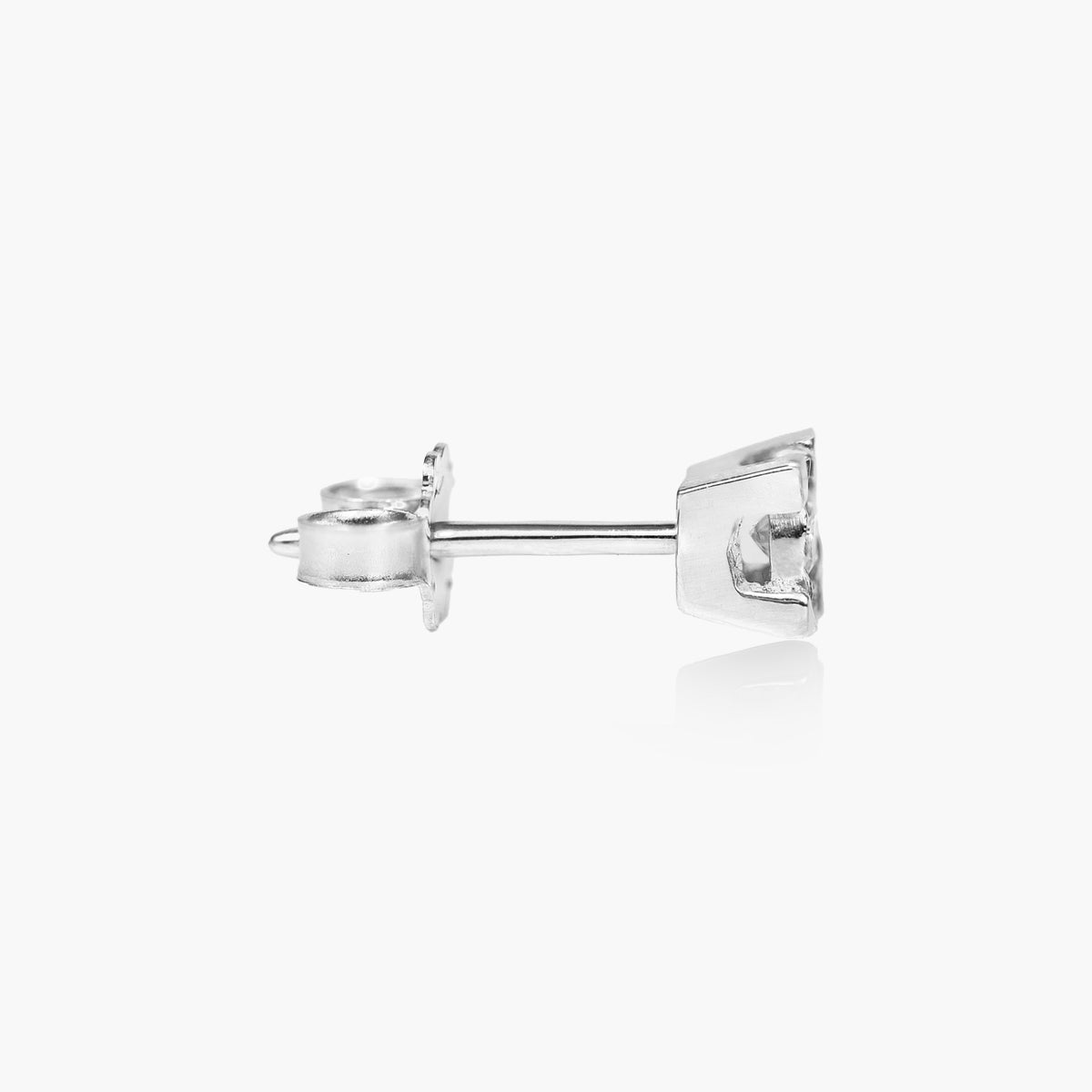 Cercei aur alb 18k cu diamante