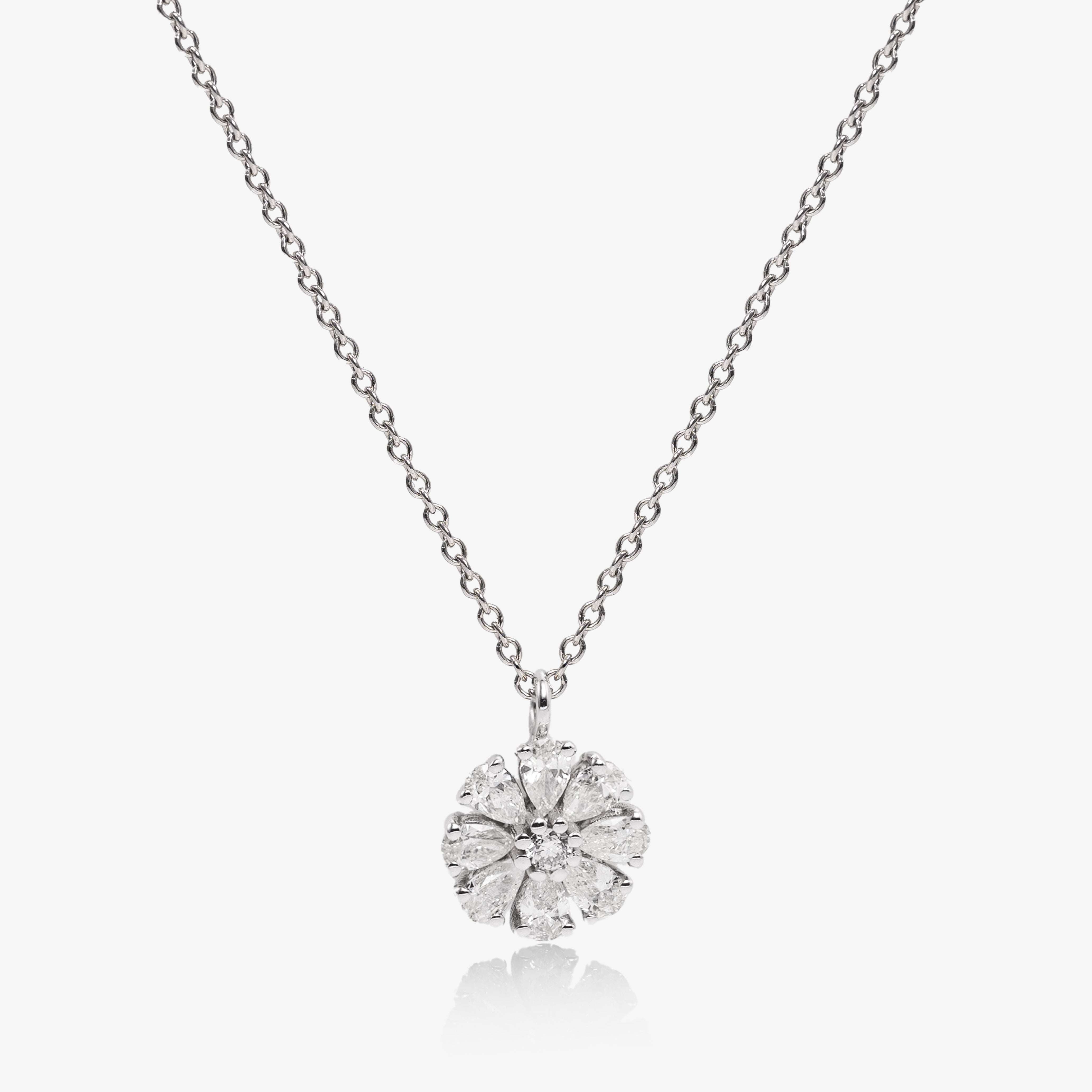 Colier aur 18k cu diamante 0.64 ct