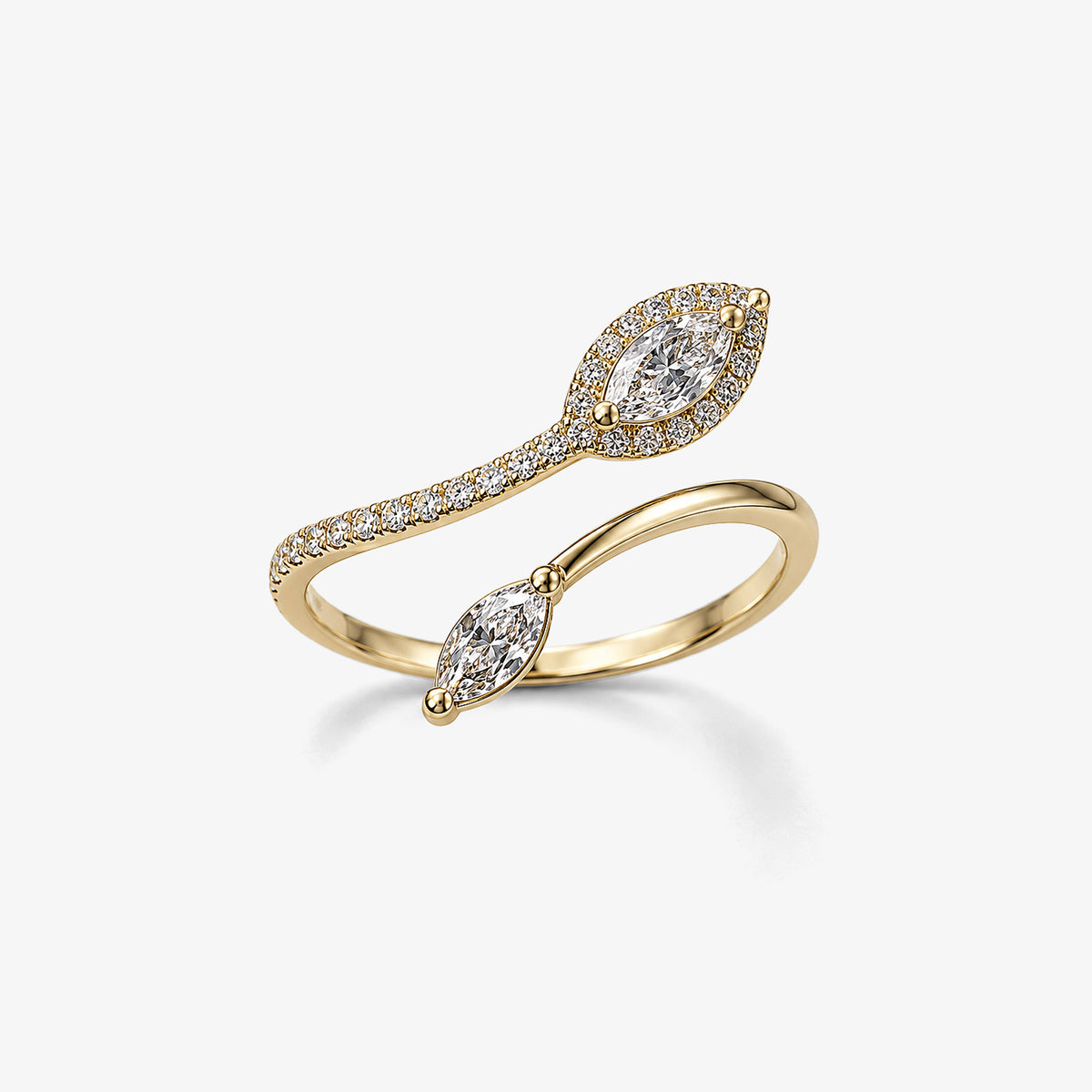 Inel din aur 18K cu diamante 0,33 ct