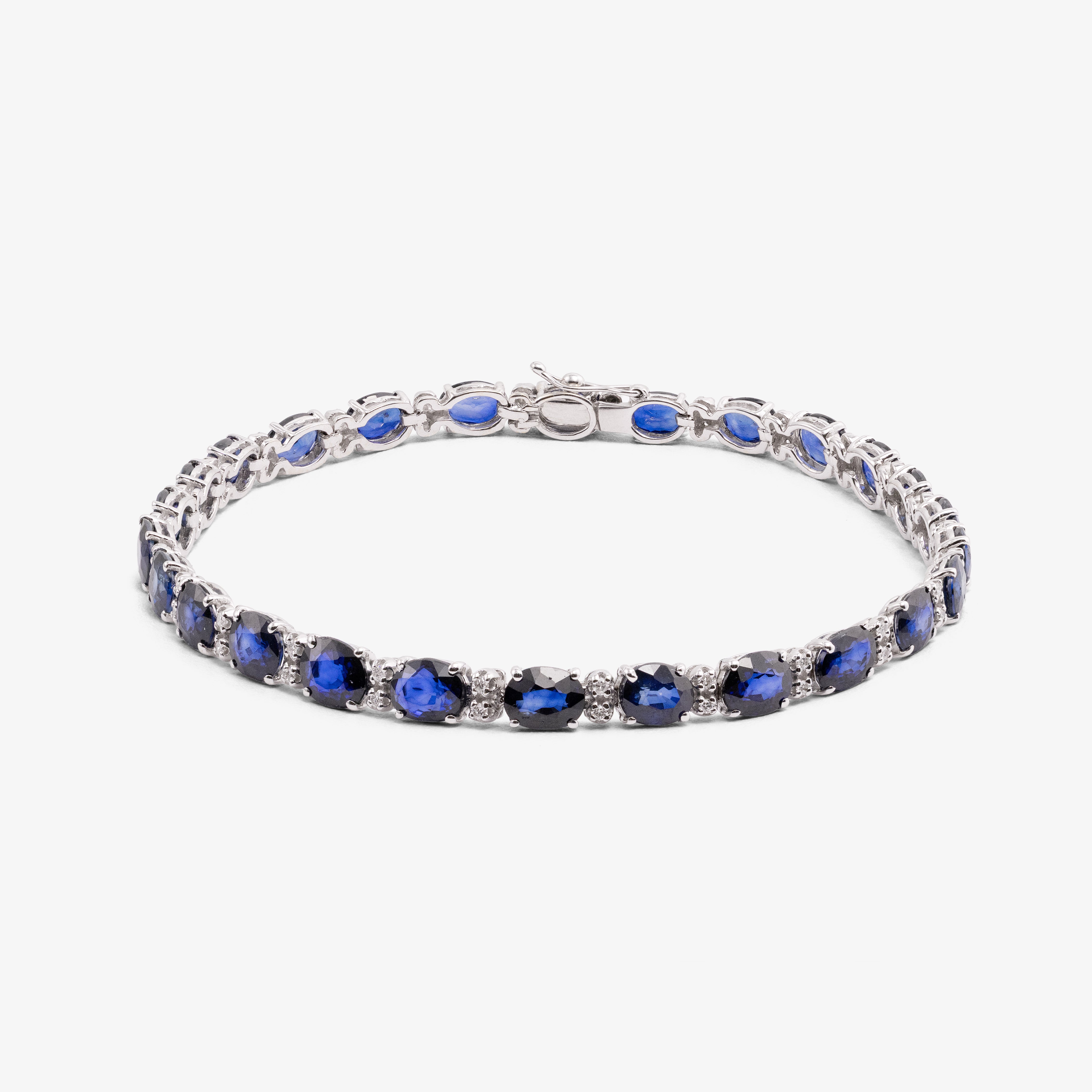 Bold Sapphire Ovals Bracelet
