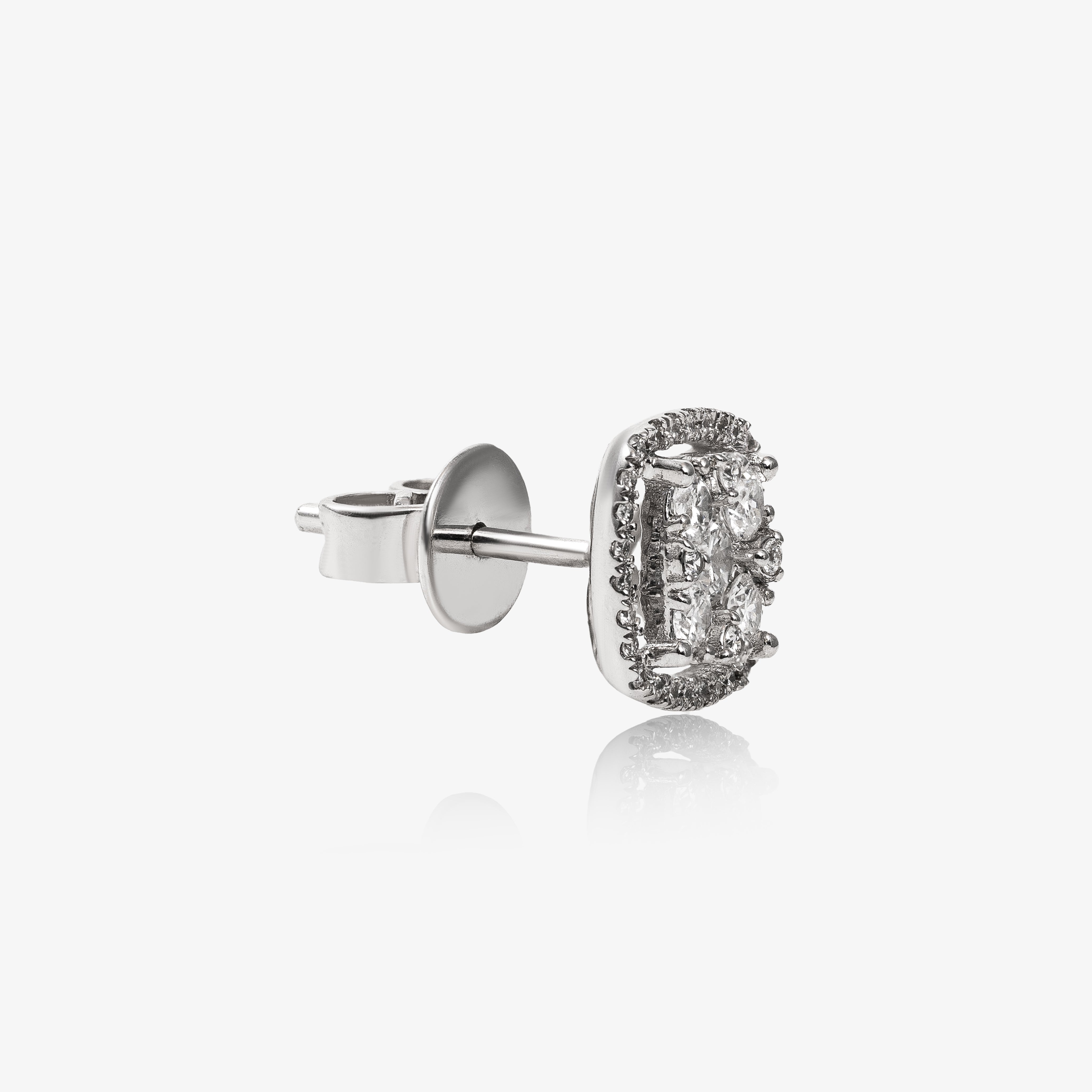 Cercei aur 18k cu diamante 0.74 ct