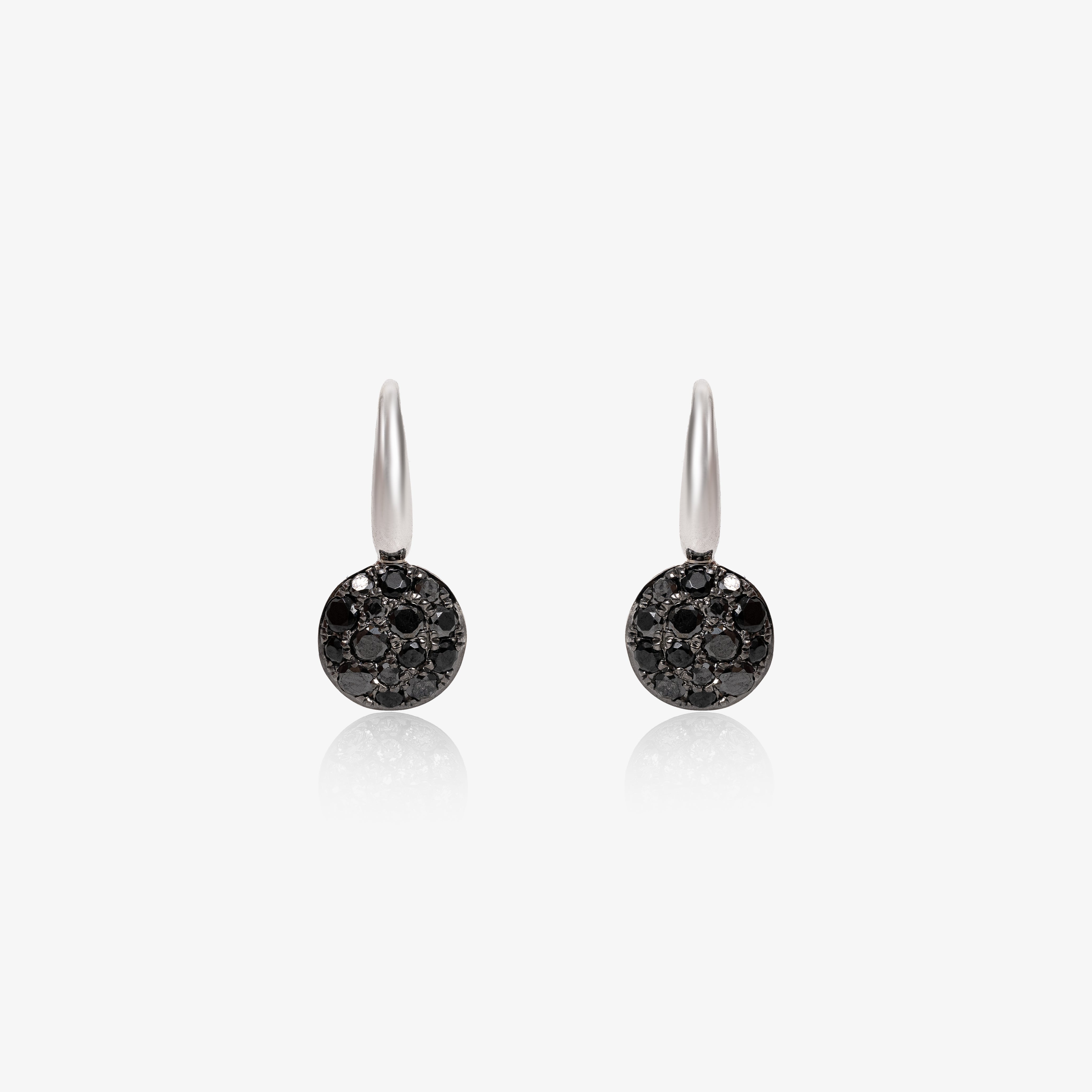 Cercei aur 18k cu diamante negre 0.51 ct