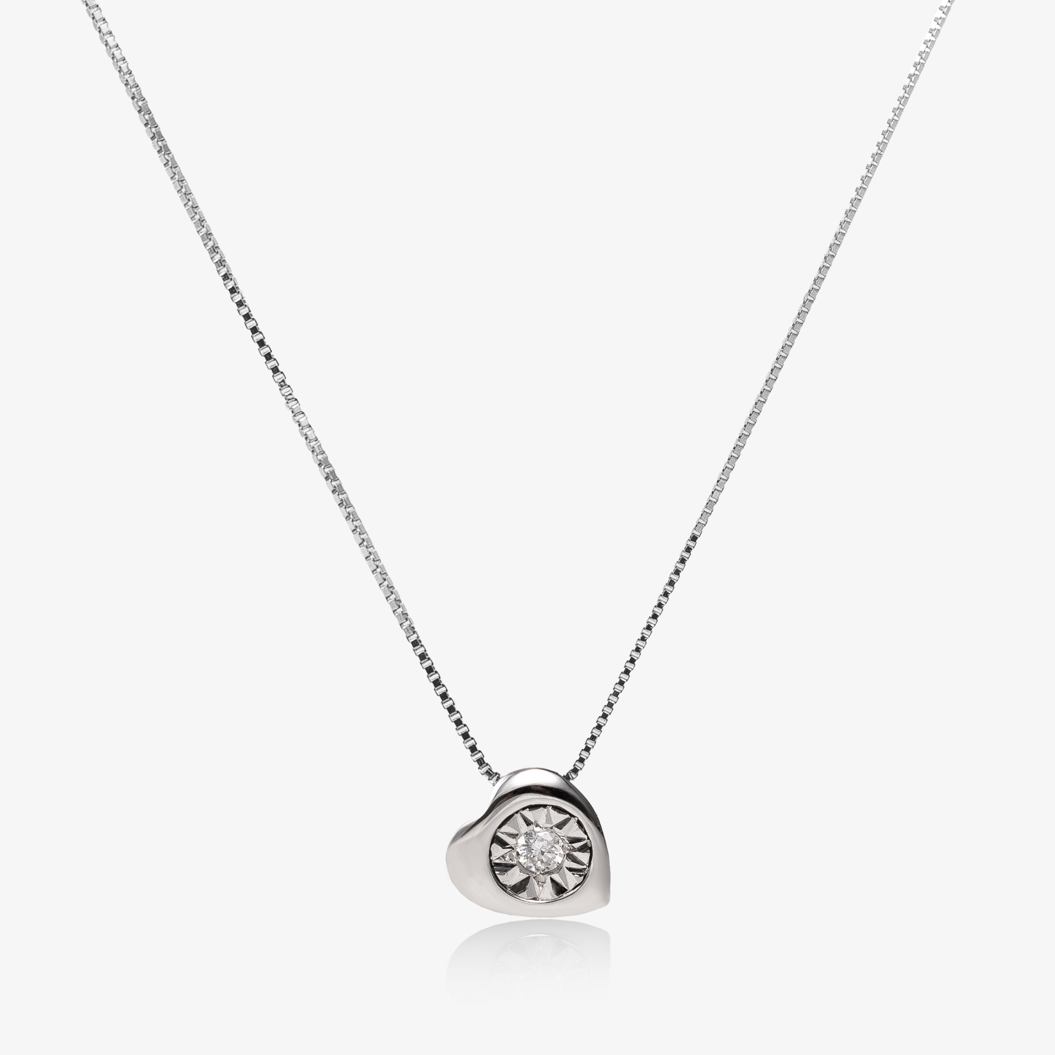 Colier din aur  18k cu diamante 0.08 ct