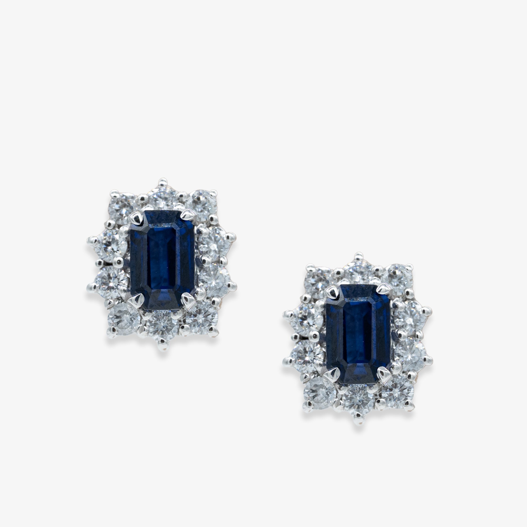 Sapphire Sparkle Diamond Earrings