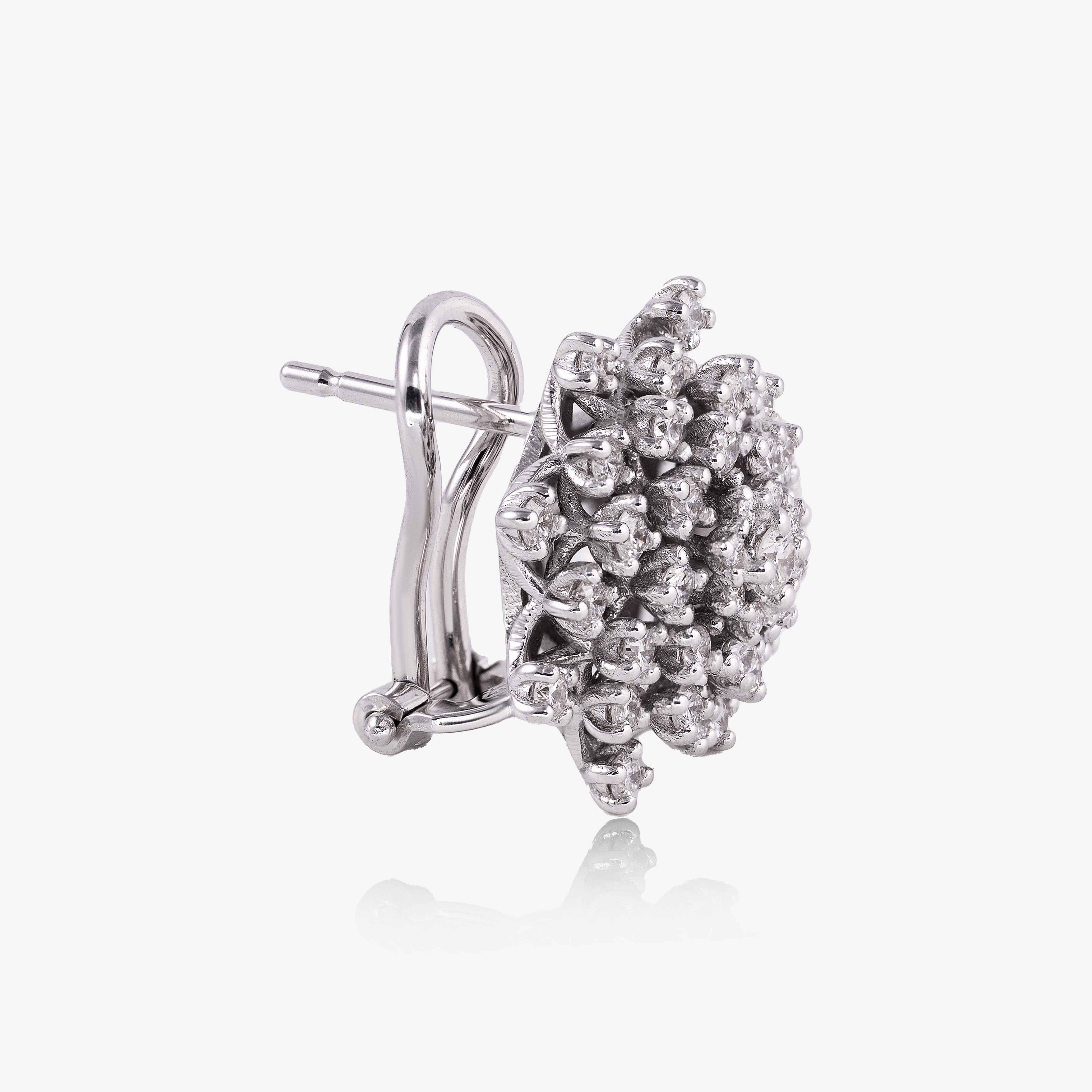 Cercei aur 18k cu diamante 1.44 ct
