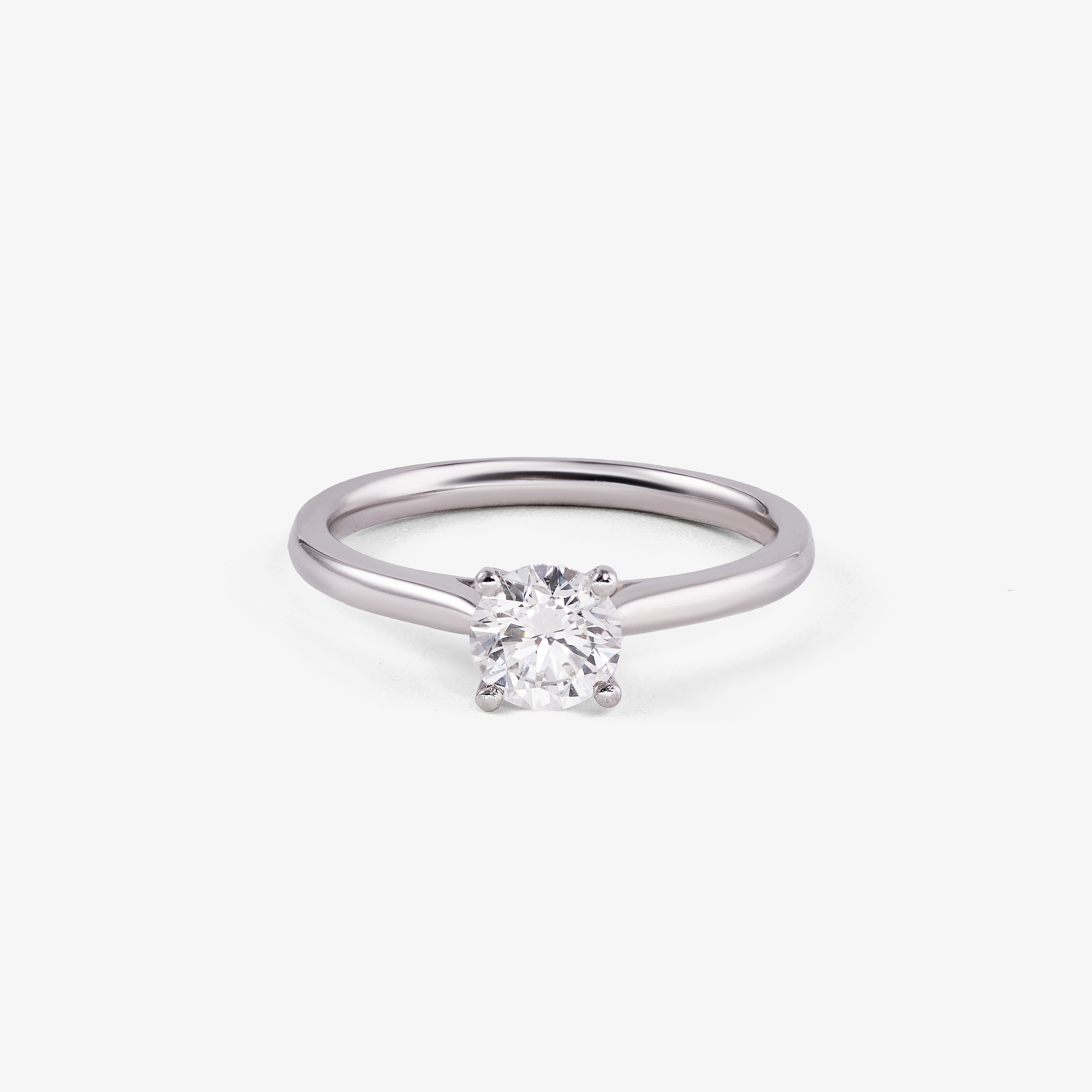 Inel de logodna din platina, diamant 0.70 CT - Certificat GIA