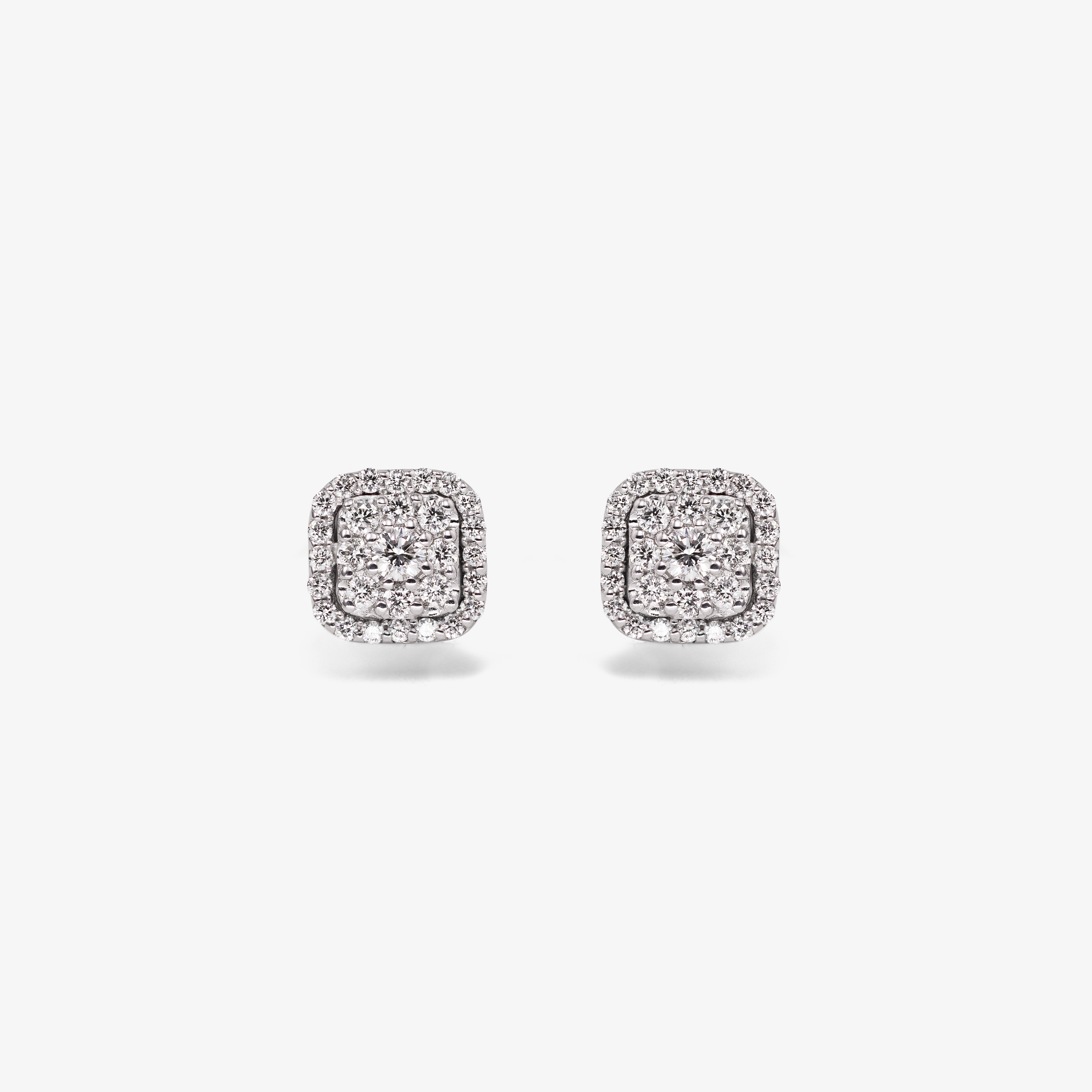 Cercei aur 18k cu diamante 0.64 ct