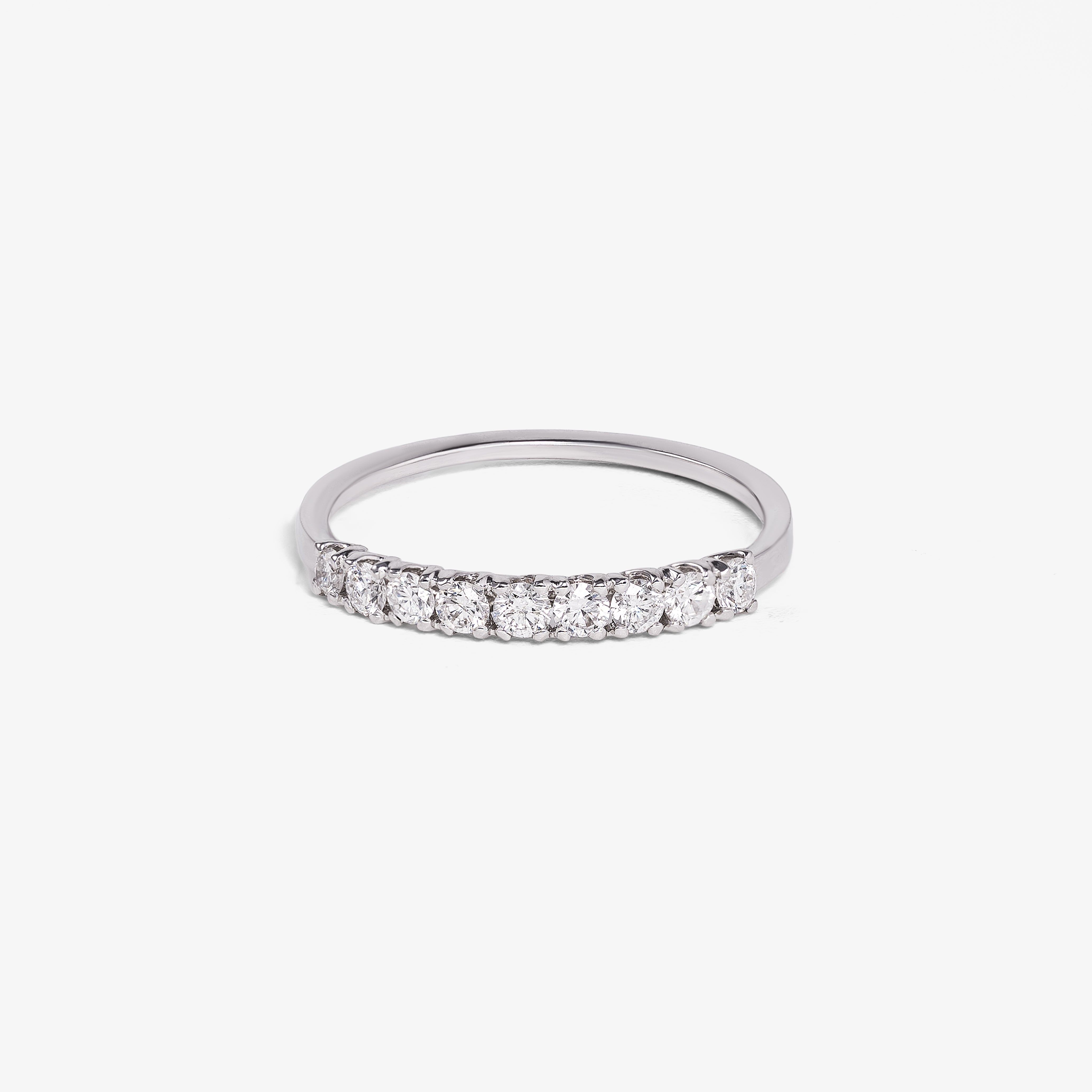 Inel semi-eternity cu diamante 0.30 ct