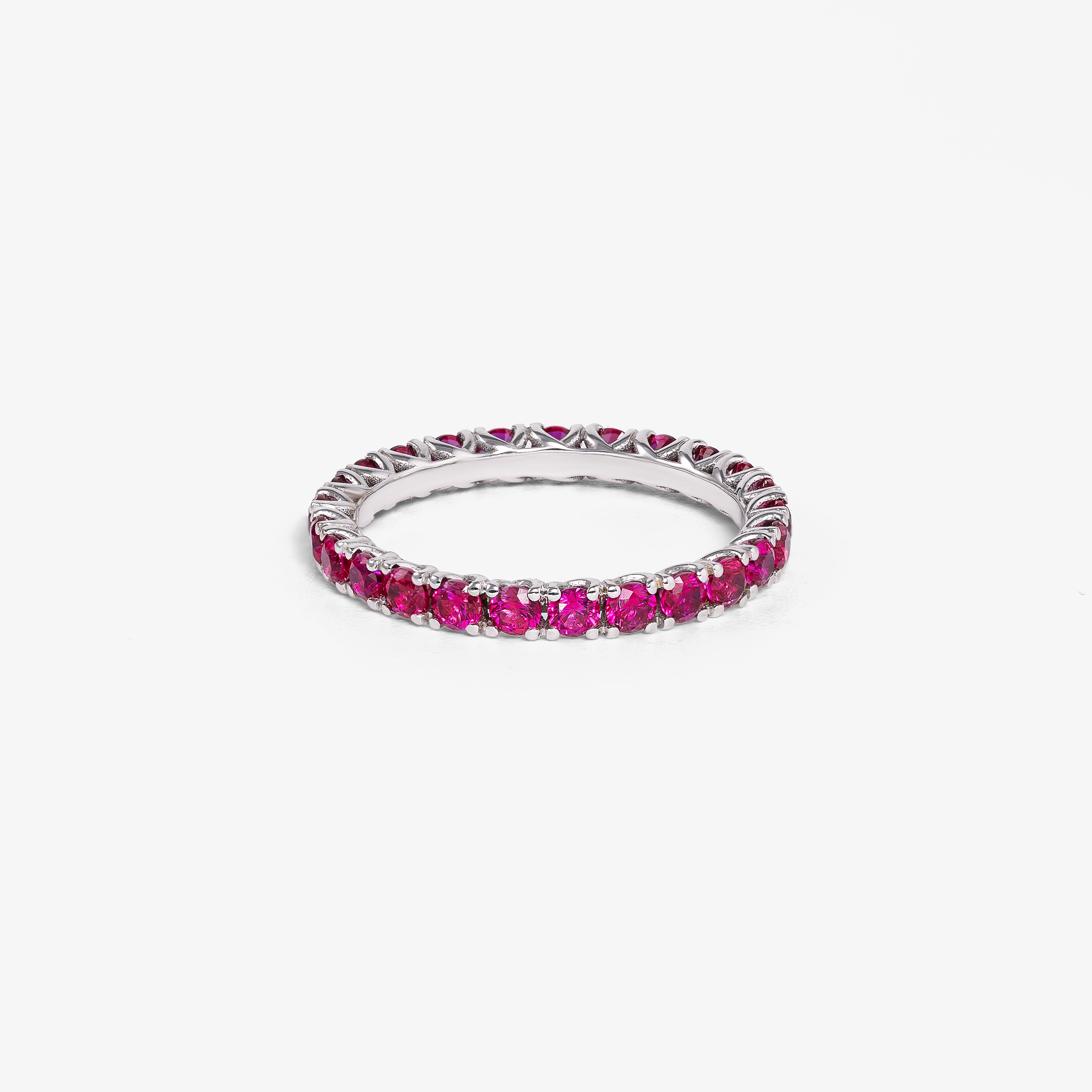 Inel eternity aur 18k cu rubine de 1.50 ct