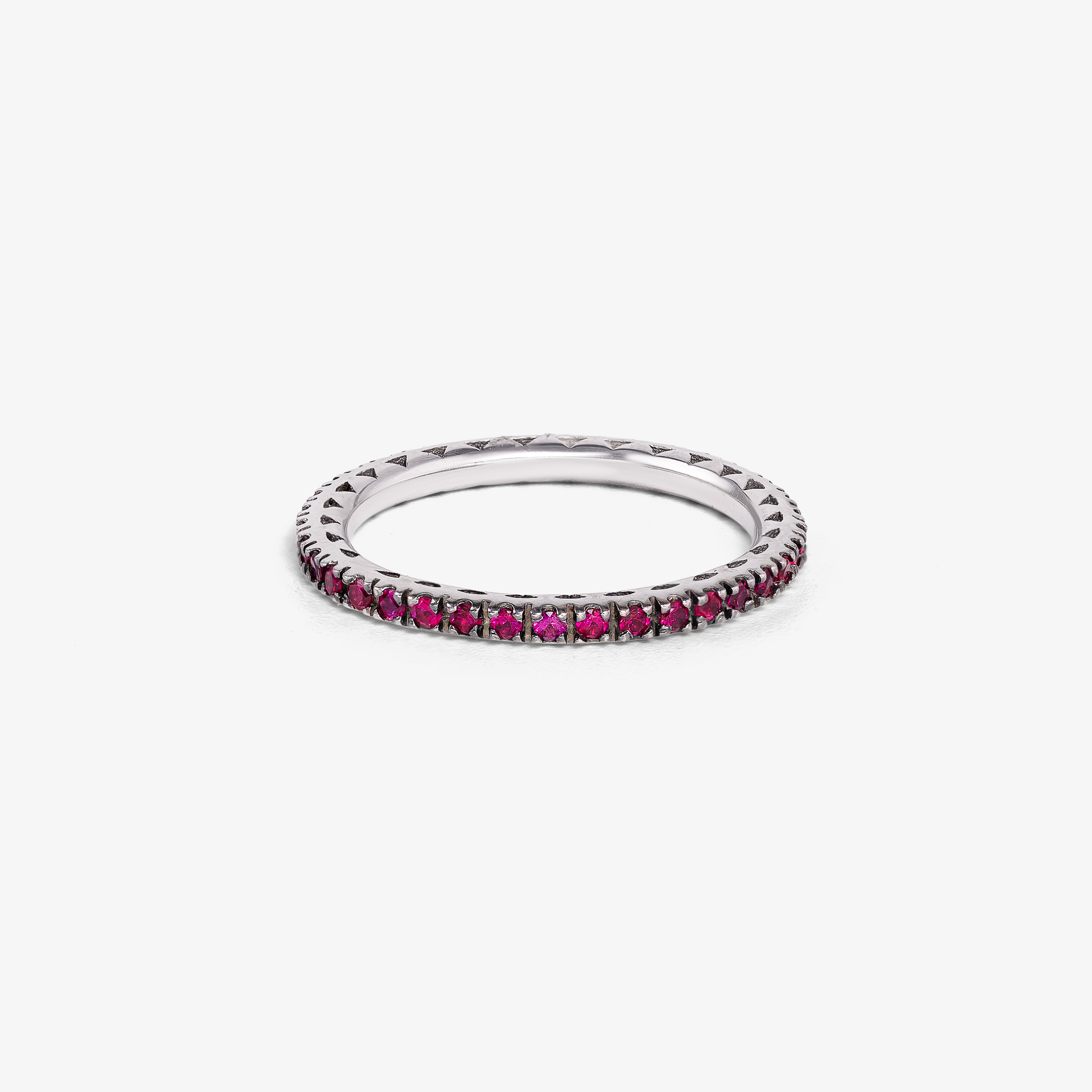 Inel eternity aur 18k cu rubine 0.50ct