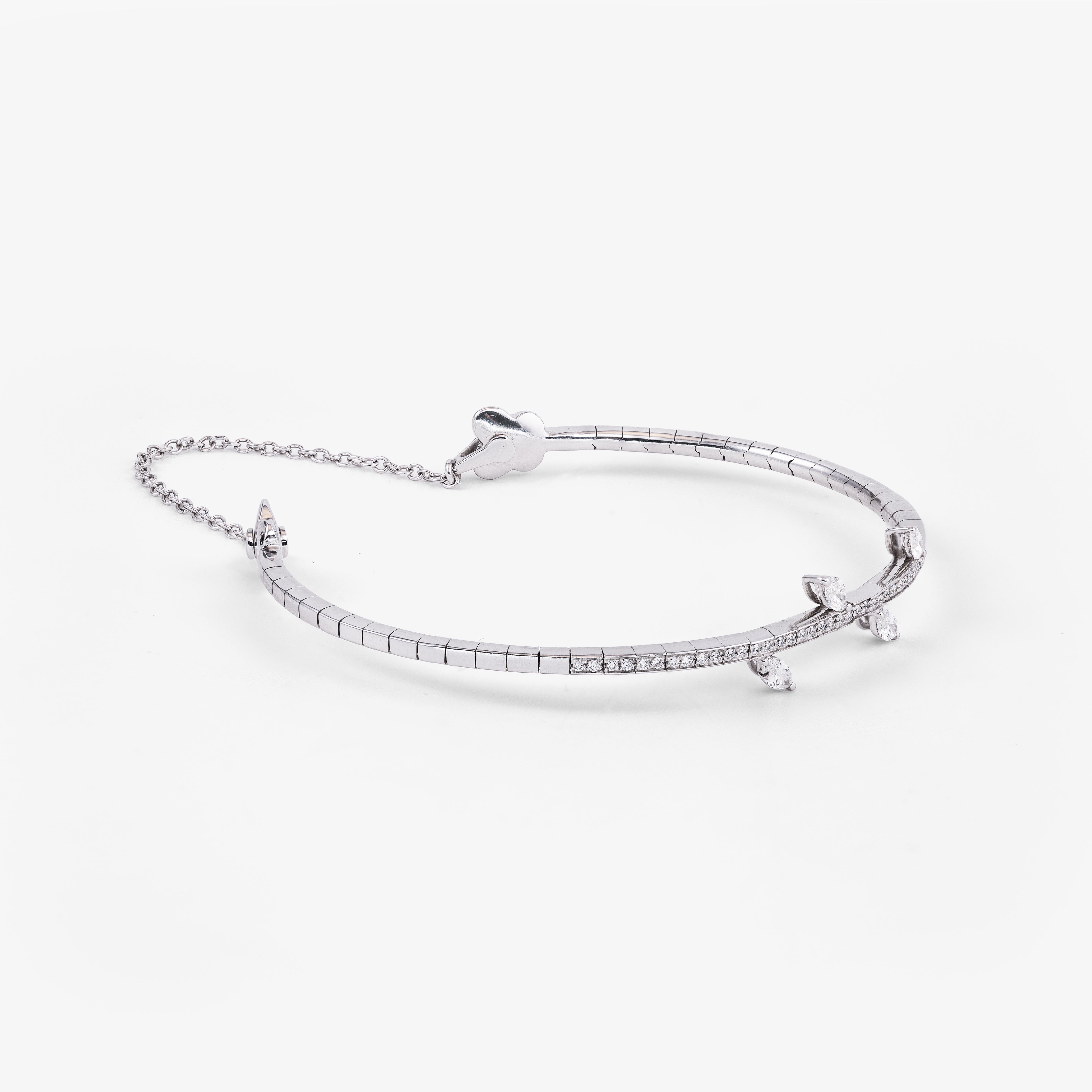 Bratara aur 18k cu diamante 0.56 ct
