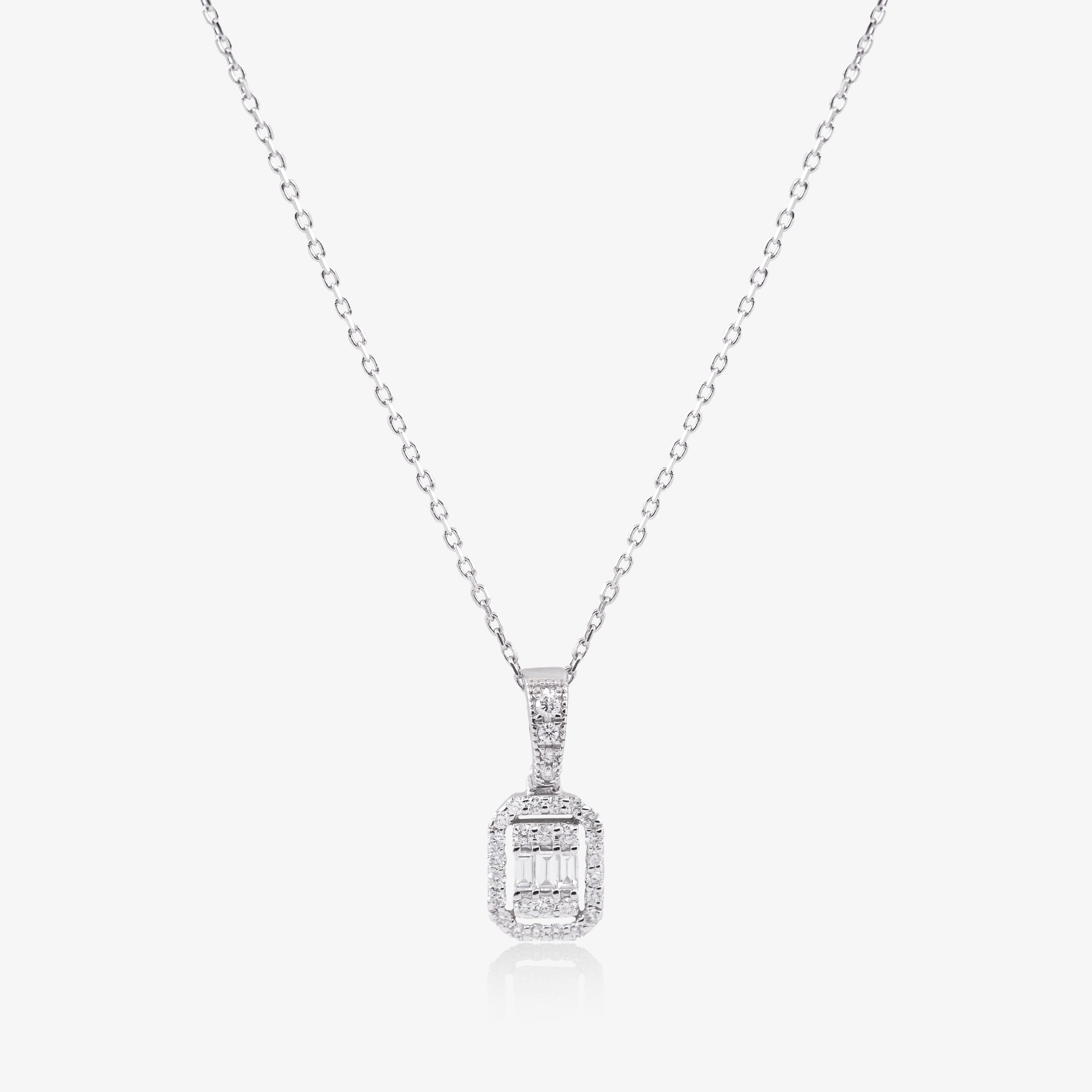 Colier aur 18k cu diamante 0.22 ct
