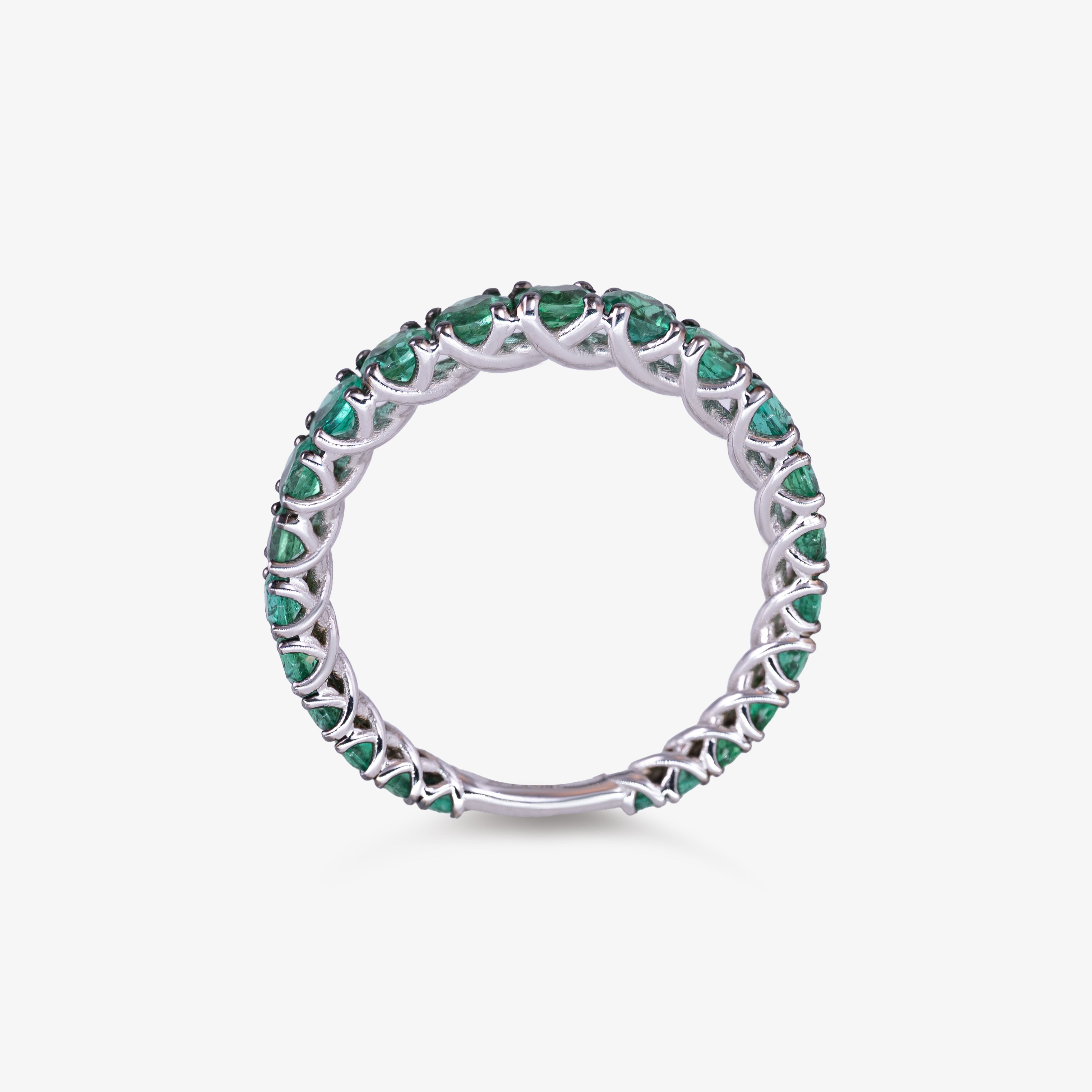 Inel eternity aur 18k cu smaralde 1.63 ct