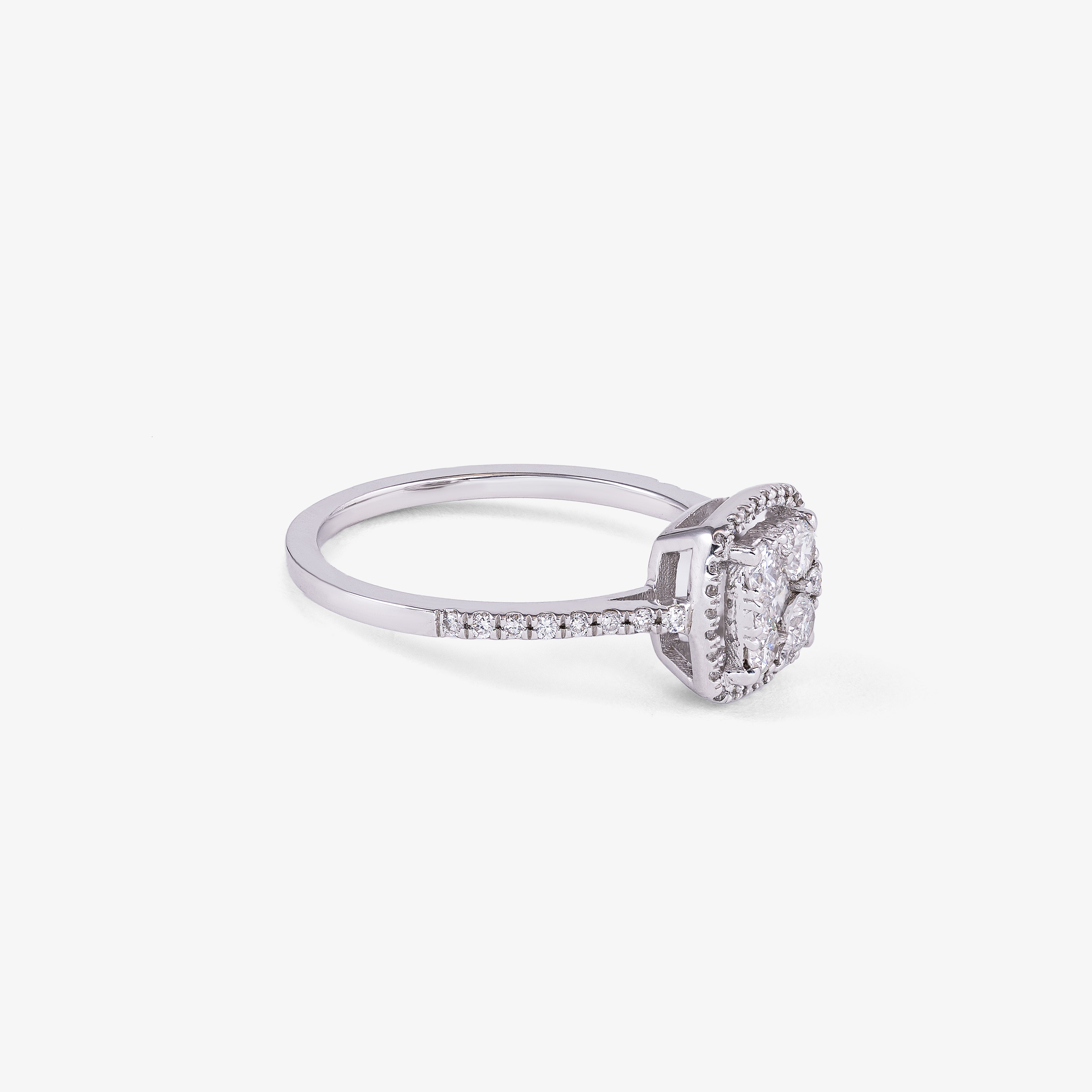 Inel aur 18k cu diamante 0.25 ct