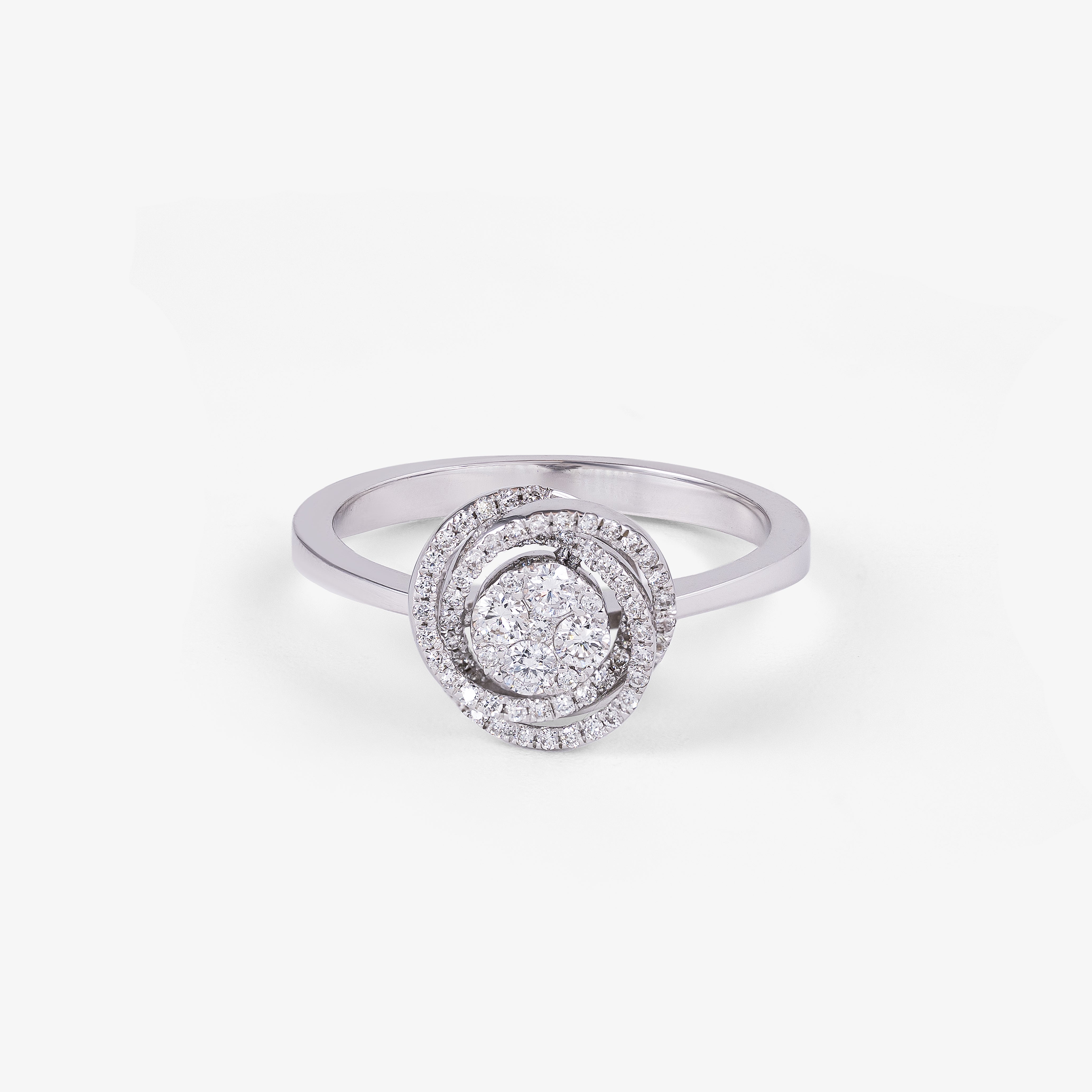 Inel aur 18k cu diamante 0.32 ct