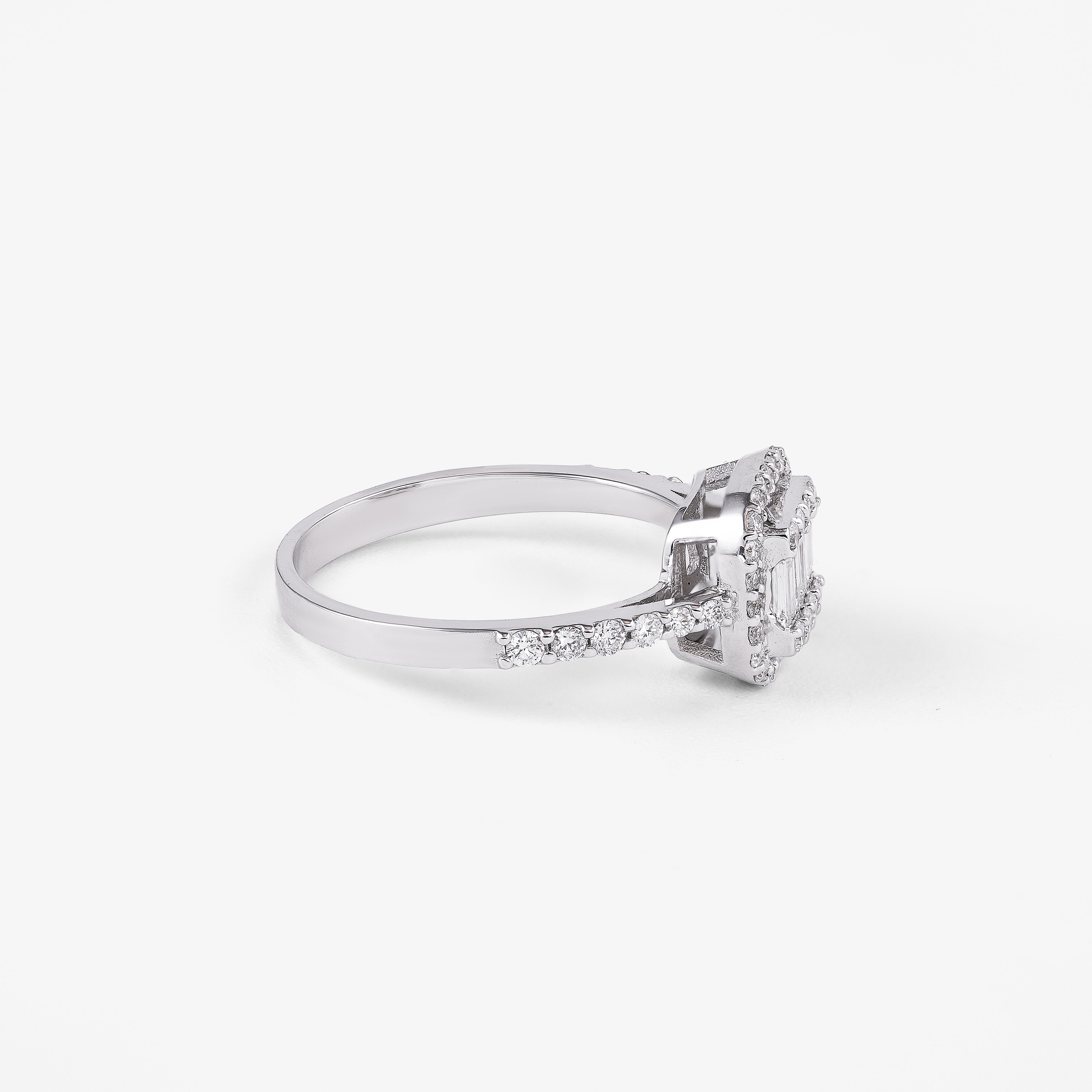 Inel aur 18k cu diamante 0.63 ct
