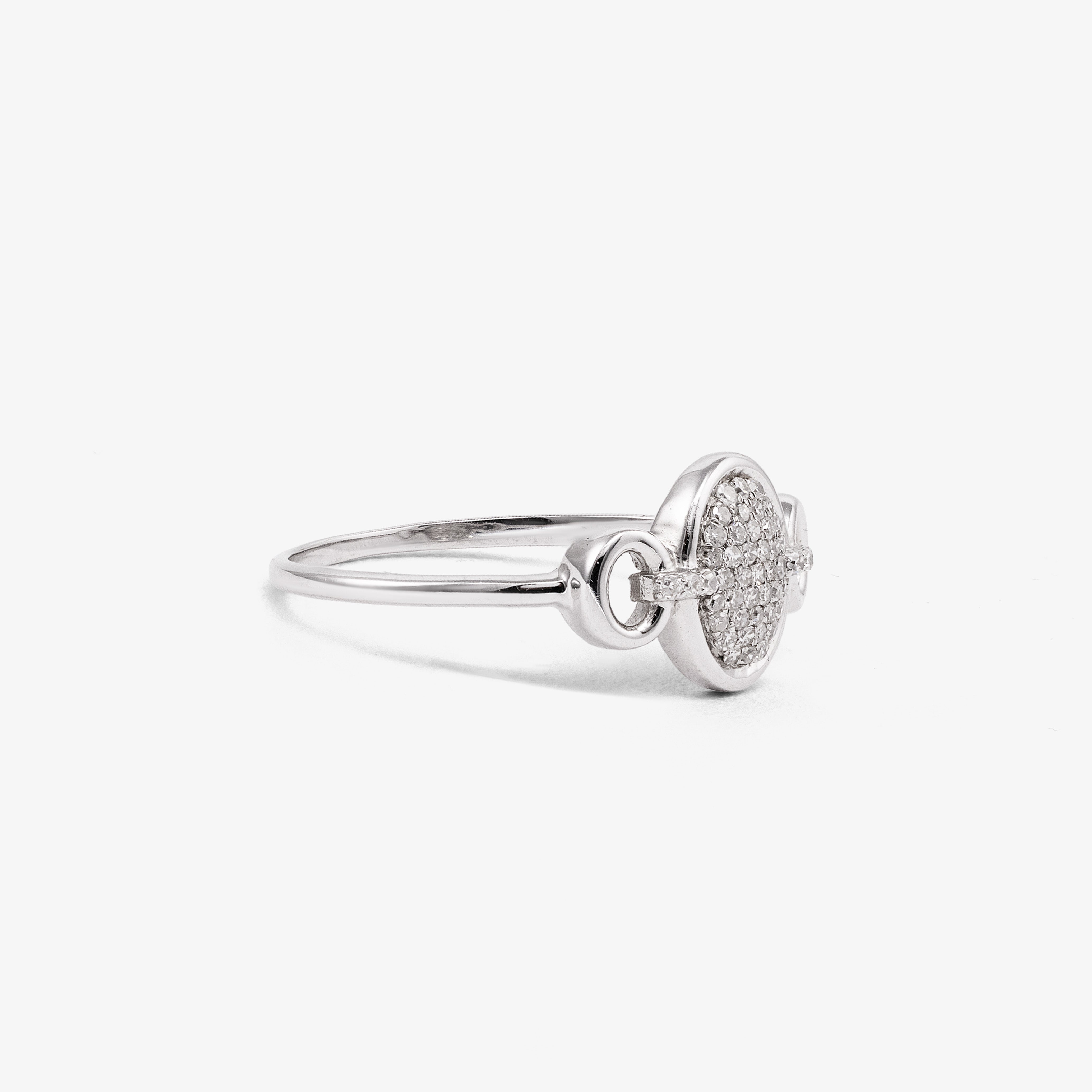 Inel aur 18k cu diamante 0.13 ct