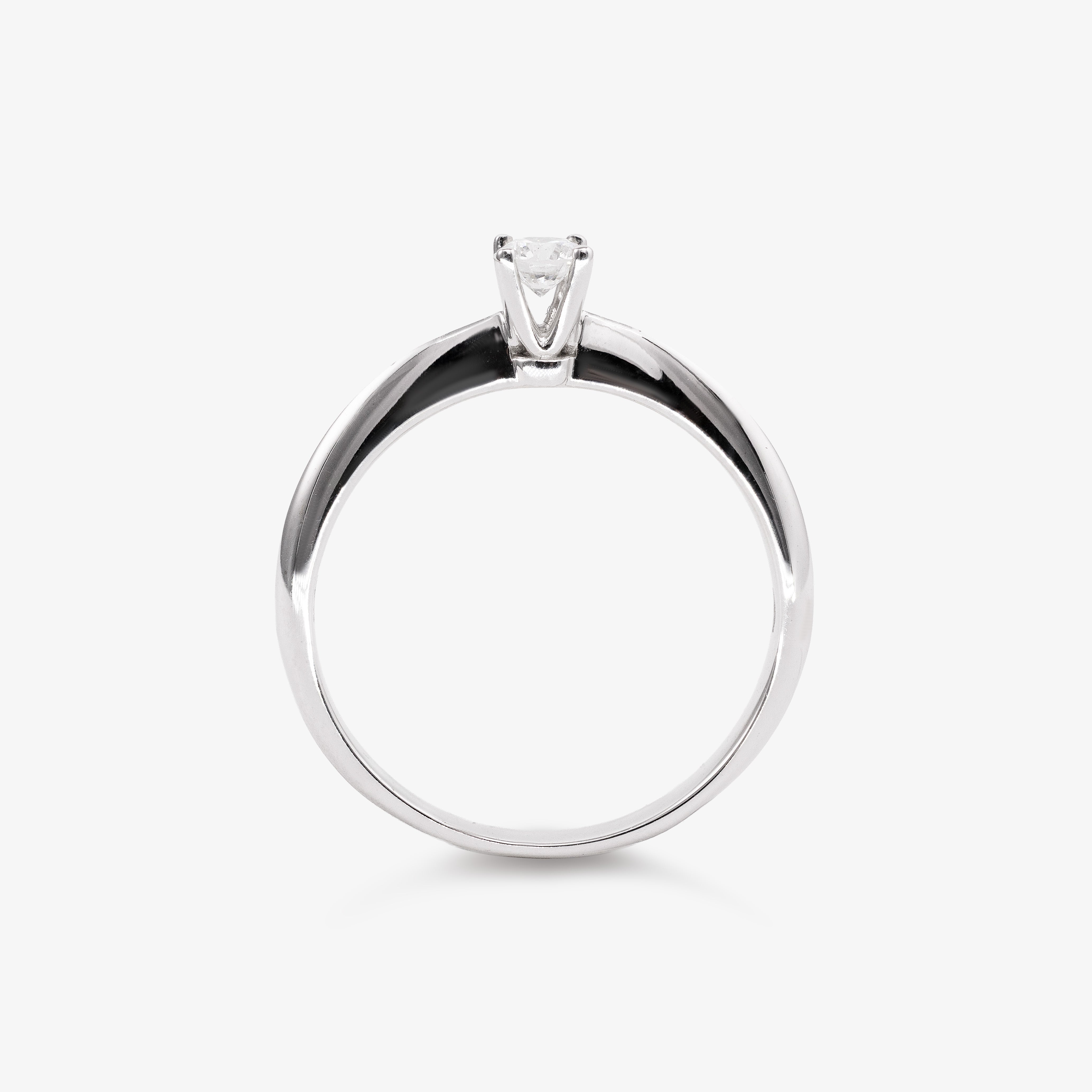 Inel de logodna din aur 18k cu diamant 0.15 ct