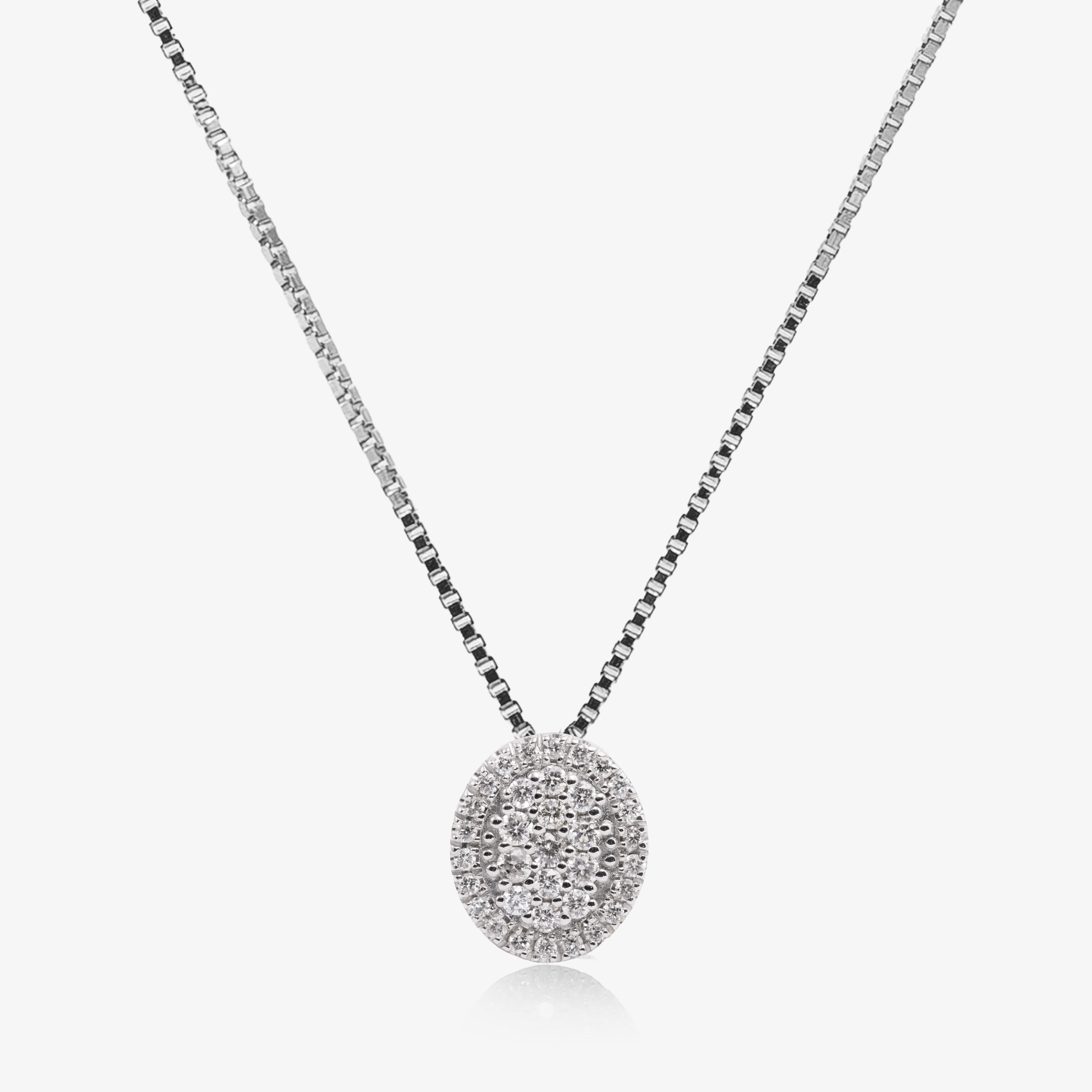 Colier aur 18k cu diamante 0.24 ct