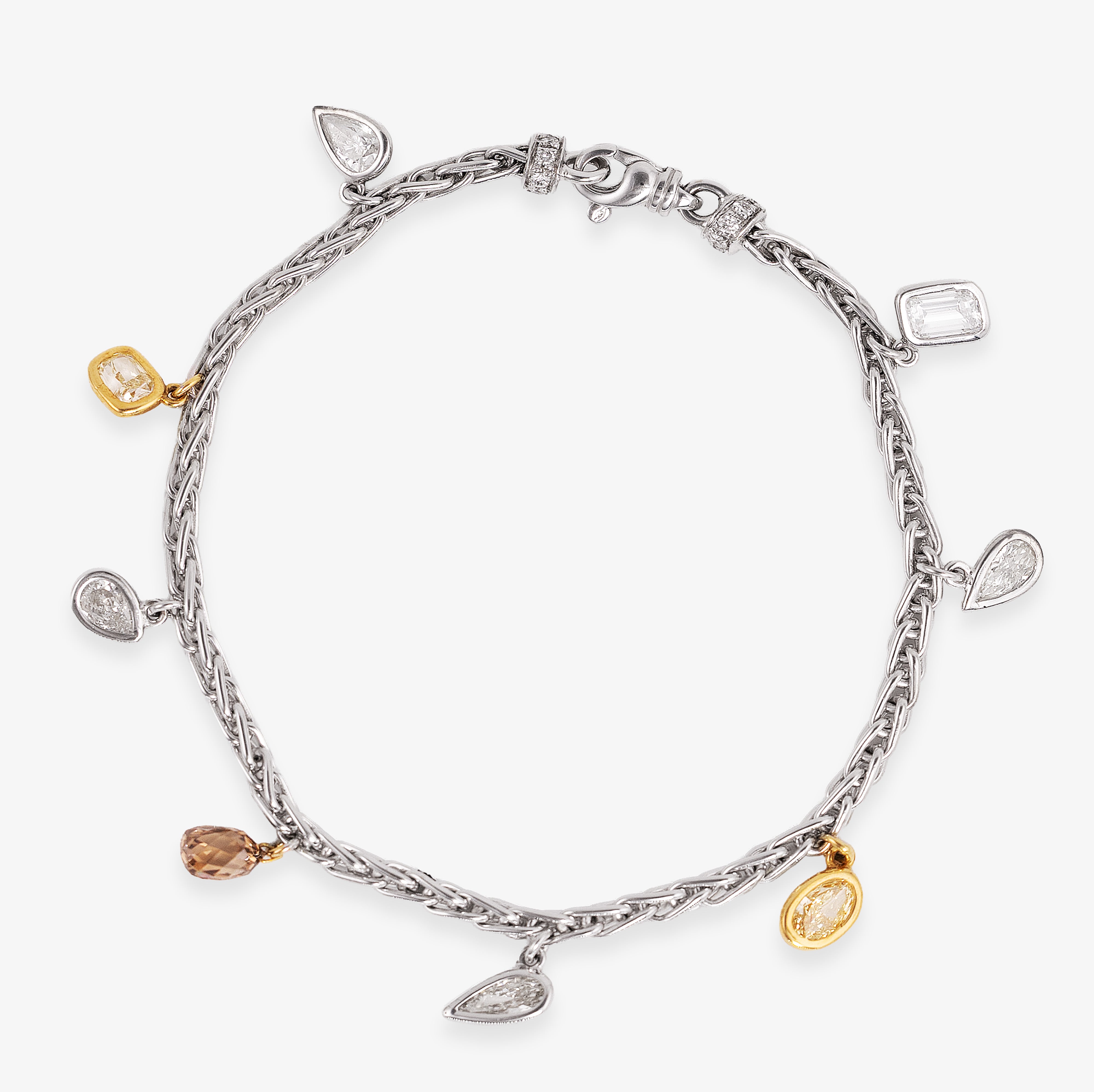 Bratara aur 18k cu diamante 5.82 ct