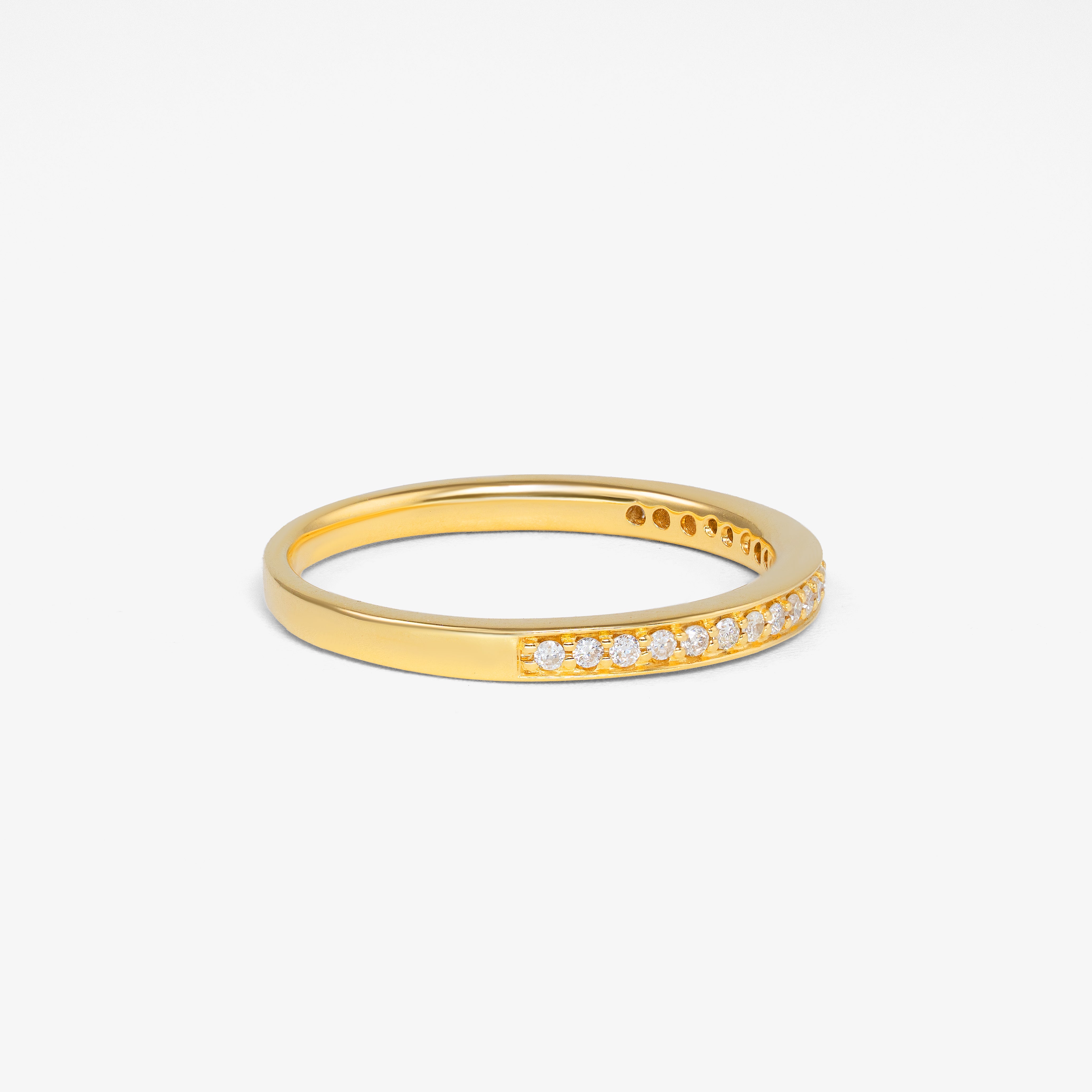 Inel Semi Eternity cu Briliante Albe 0.19ct