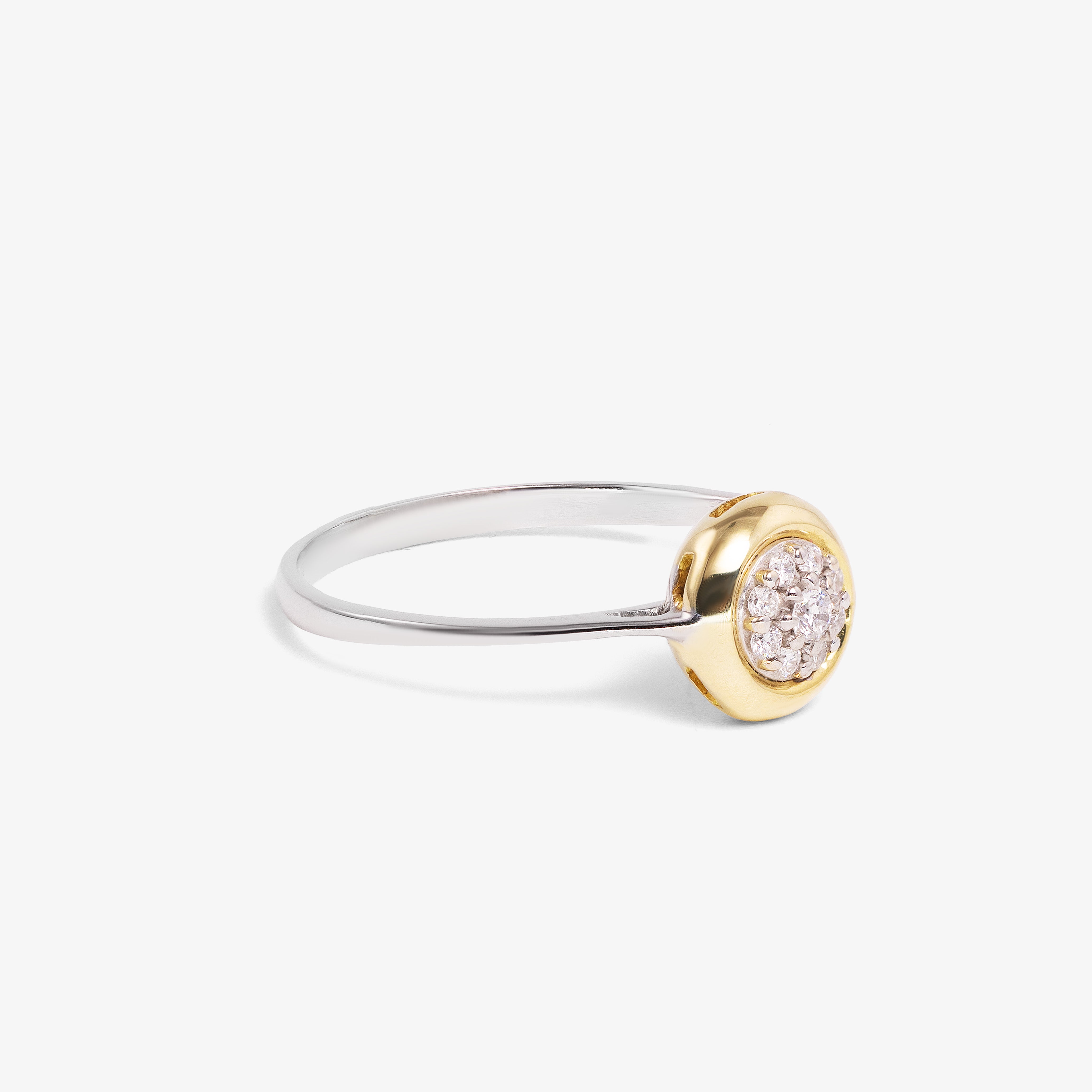 Inel aur 18k cu diamante 0.08 ct