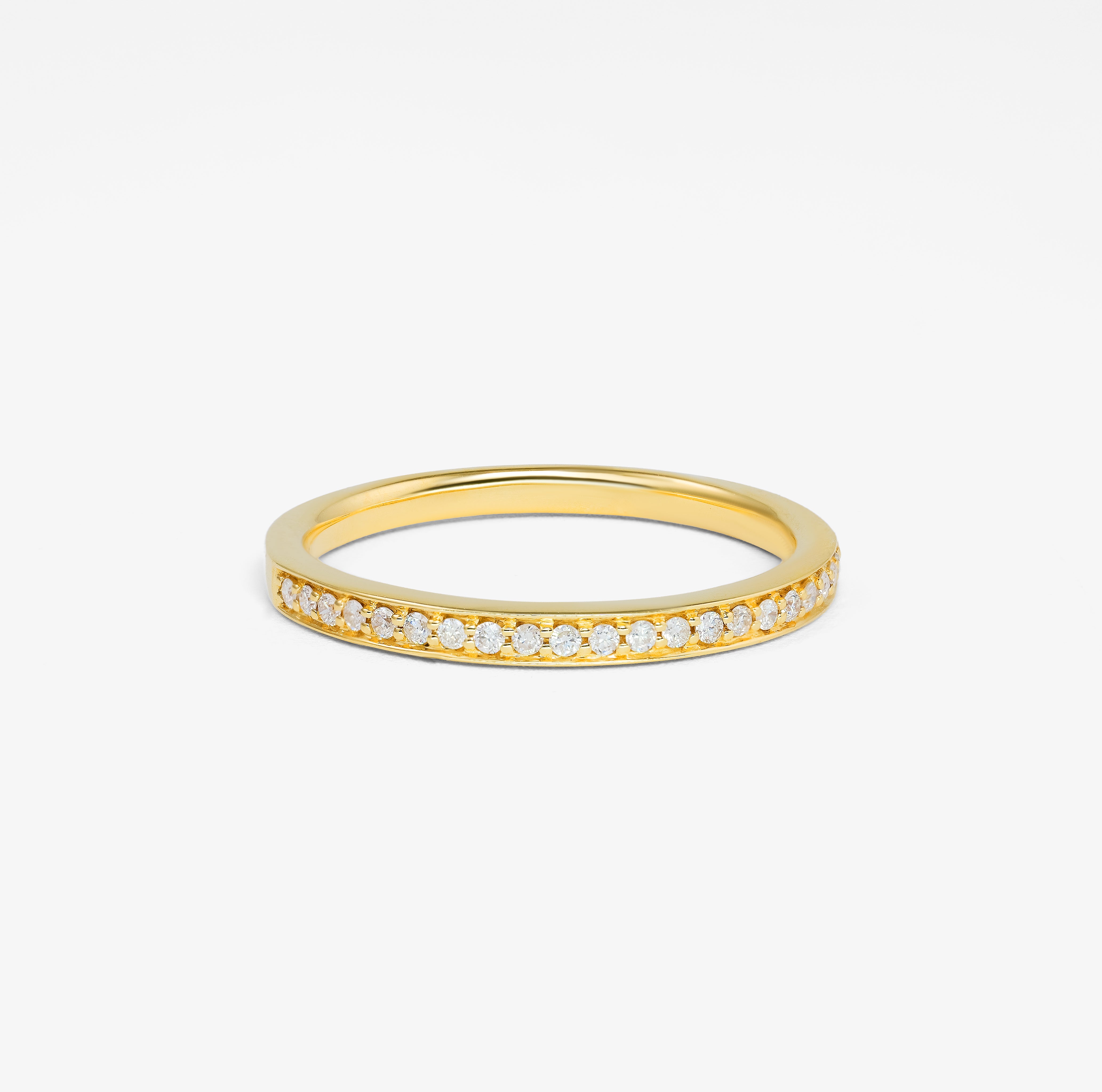 Inel Semi Eternity cu Briliante Albe 0.19ct