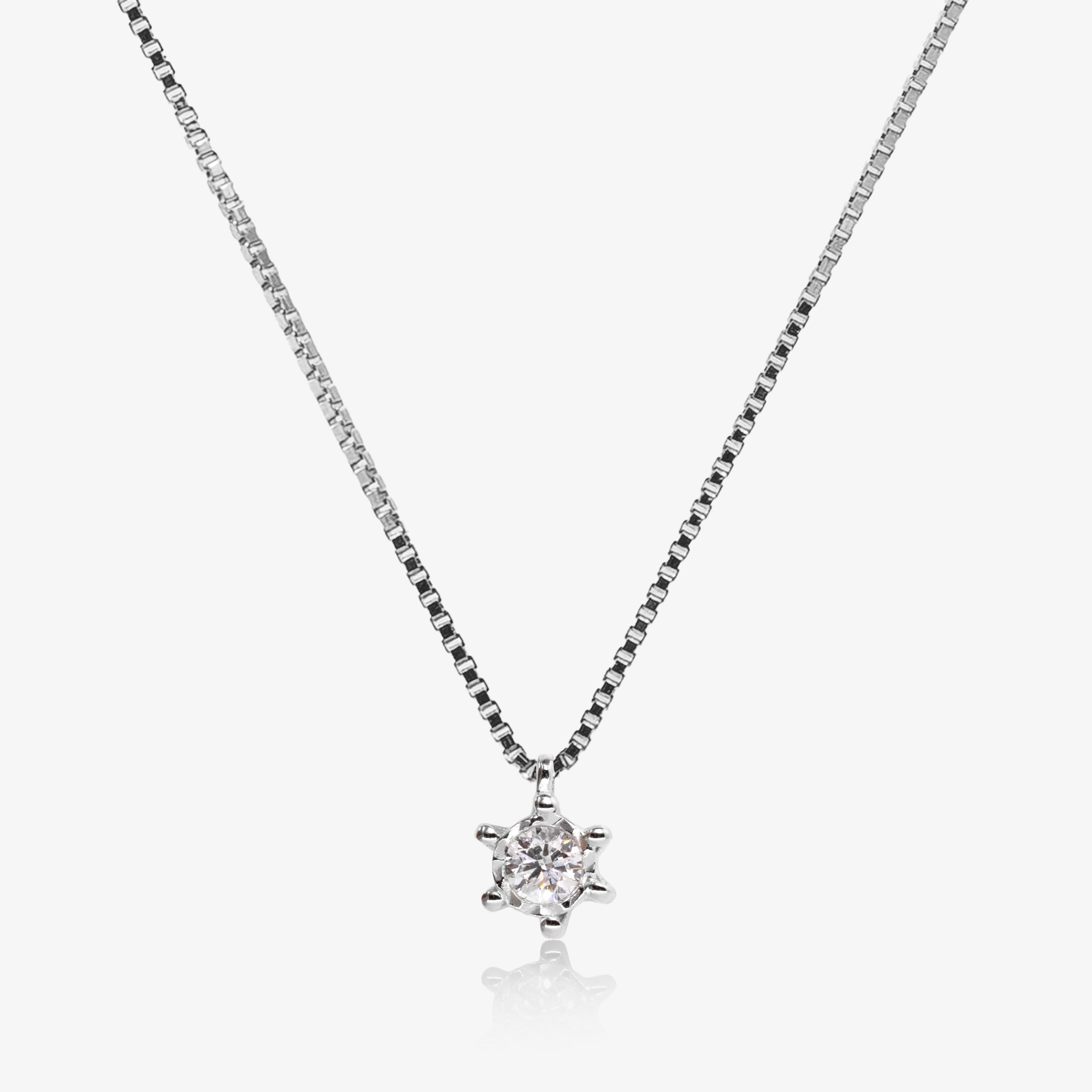 Colier Star aur 18k cu diamant