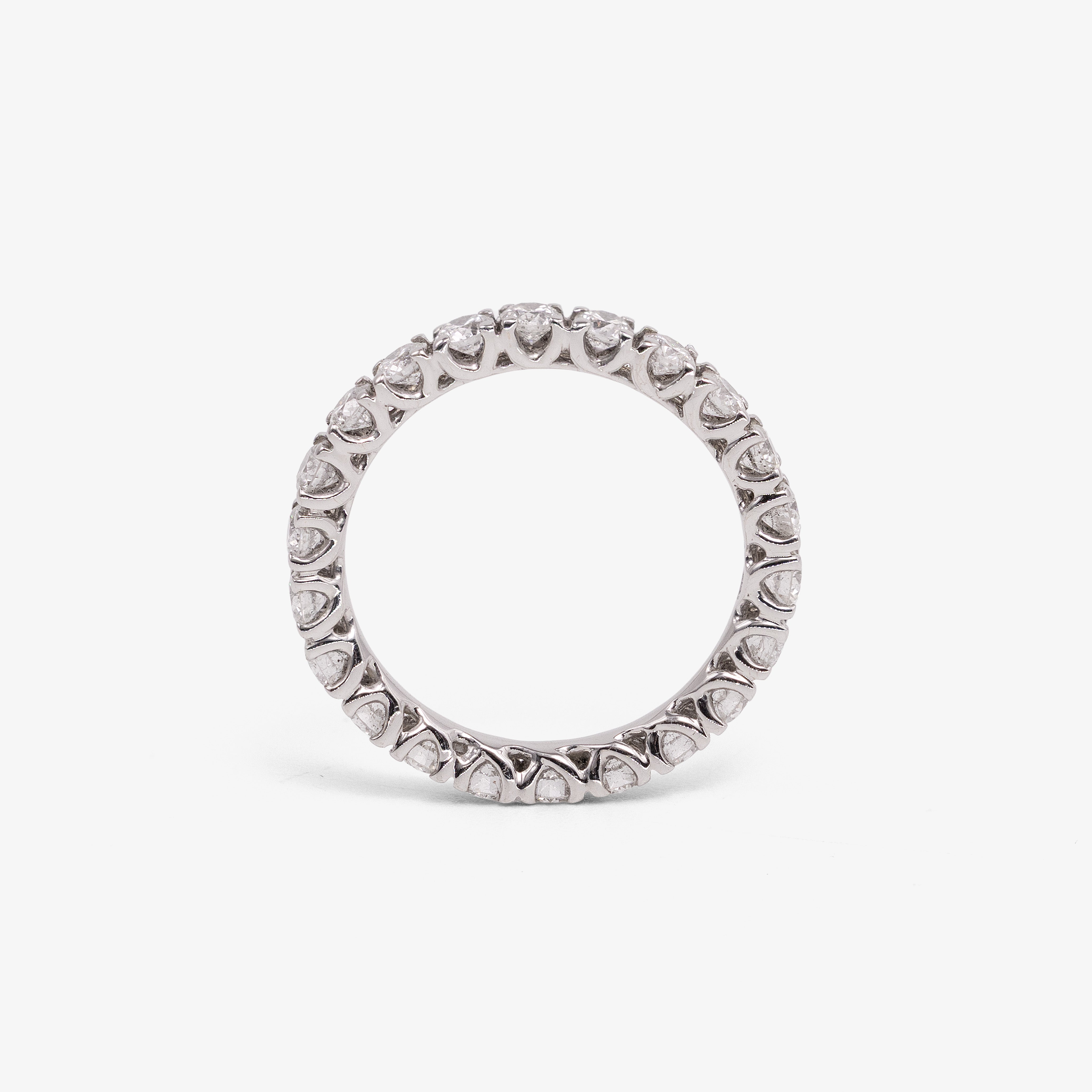 White Gold Eternity Ring with White Diamonds 2ct