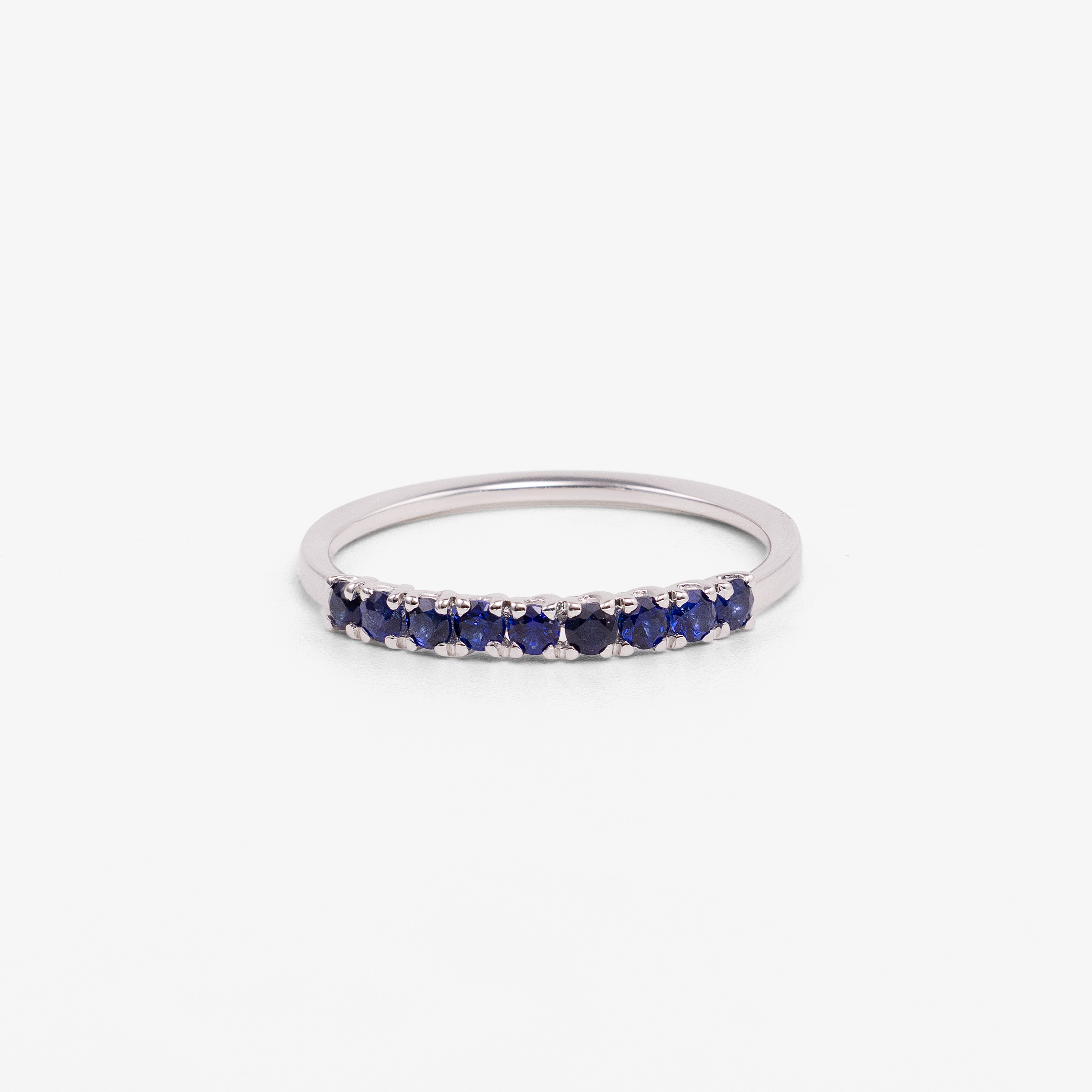 Semi-Eternity Ring with Sapphires