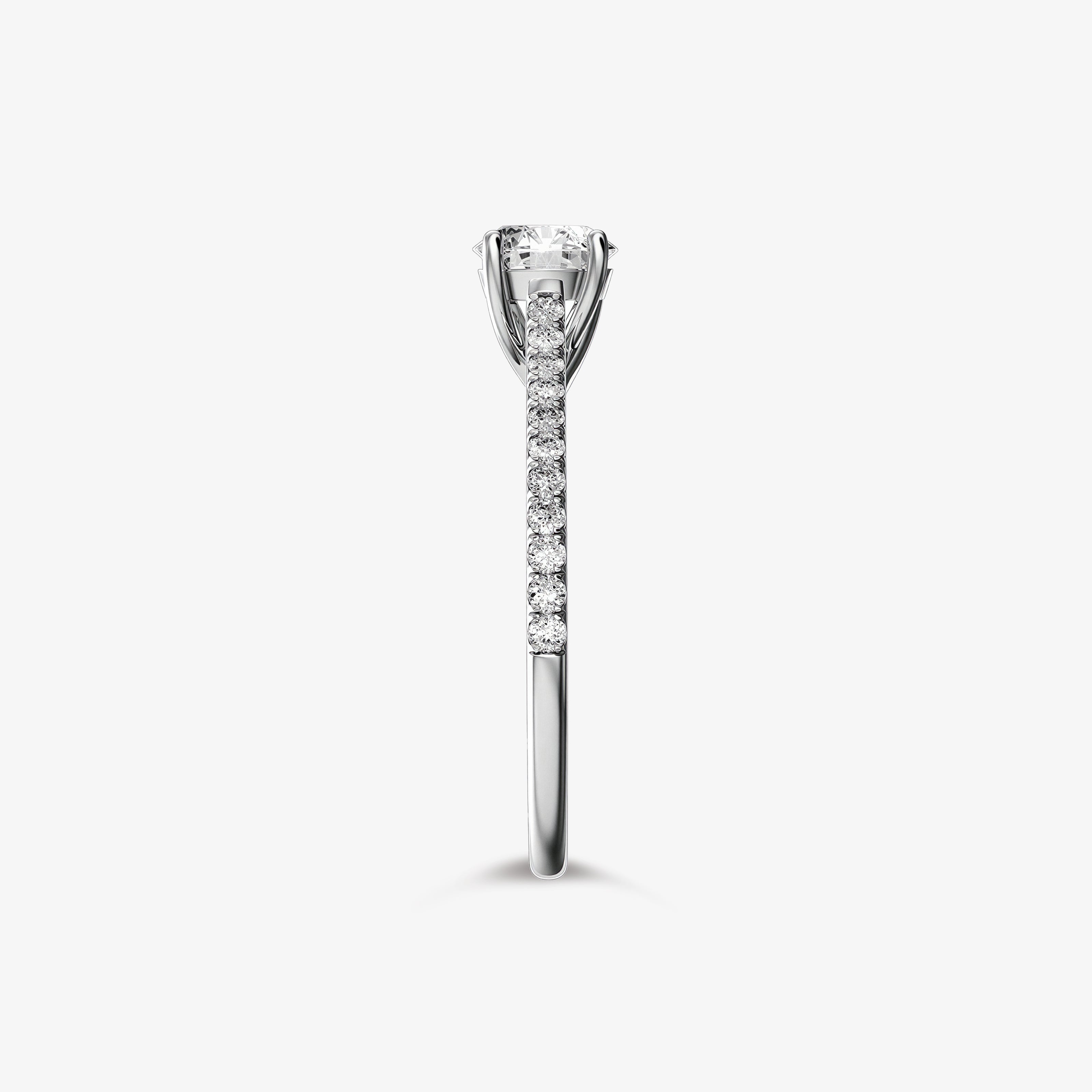 Inel de logodna Tulip din Aur 18k cu diamant 0.70 ct - Certificat GIA
