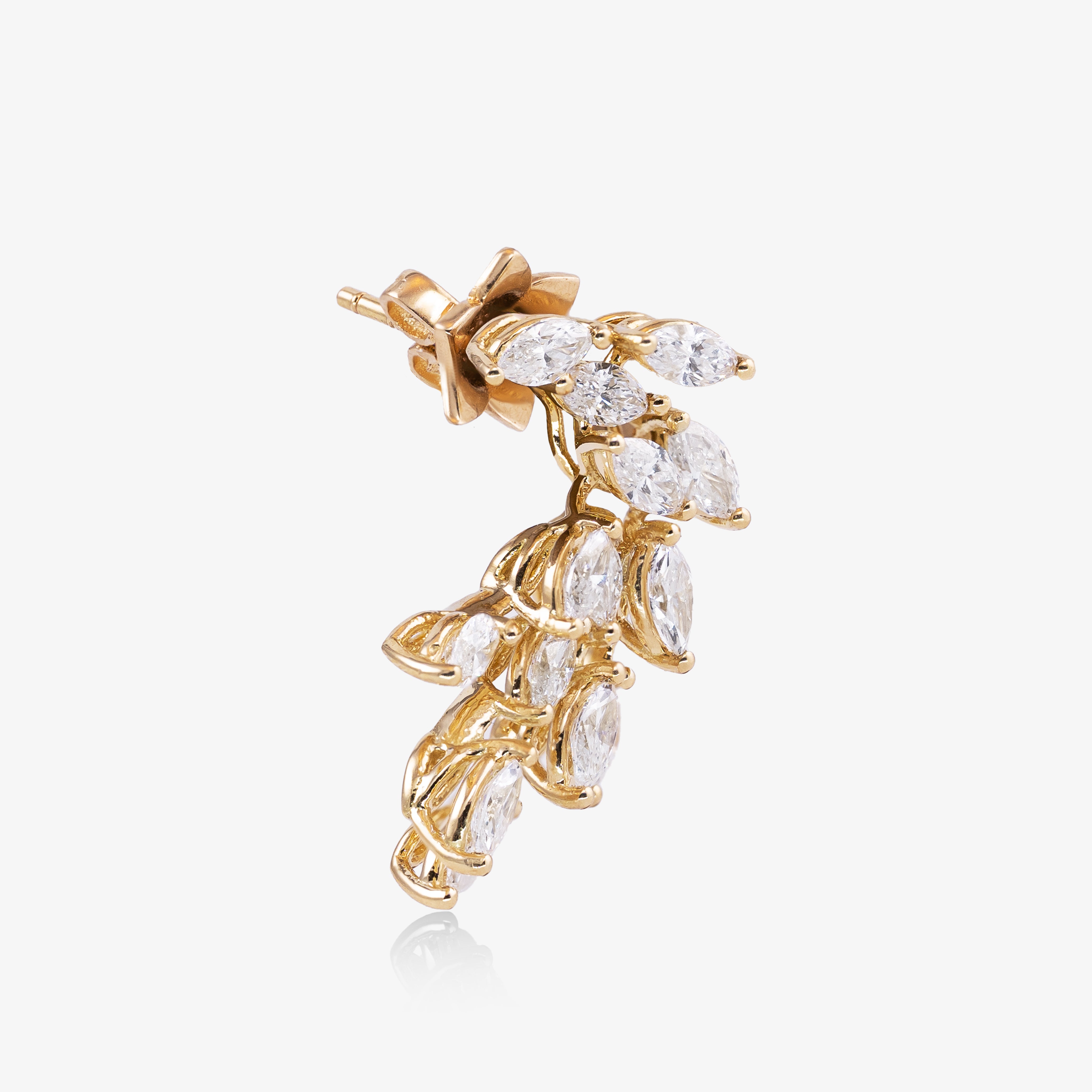 Cercei aur 18k cu diamante 2.57 ct