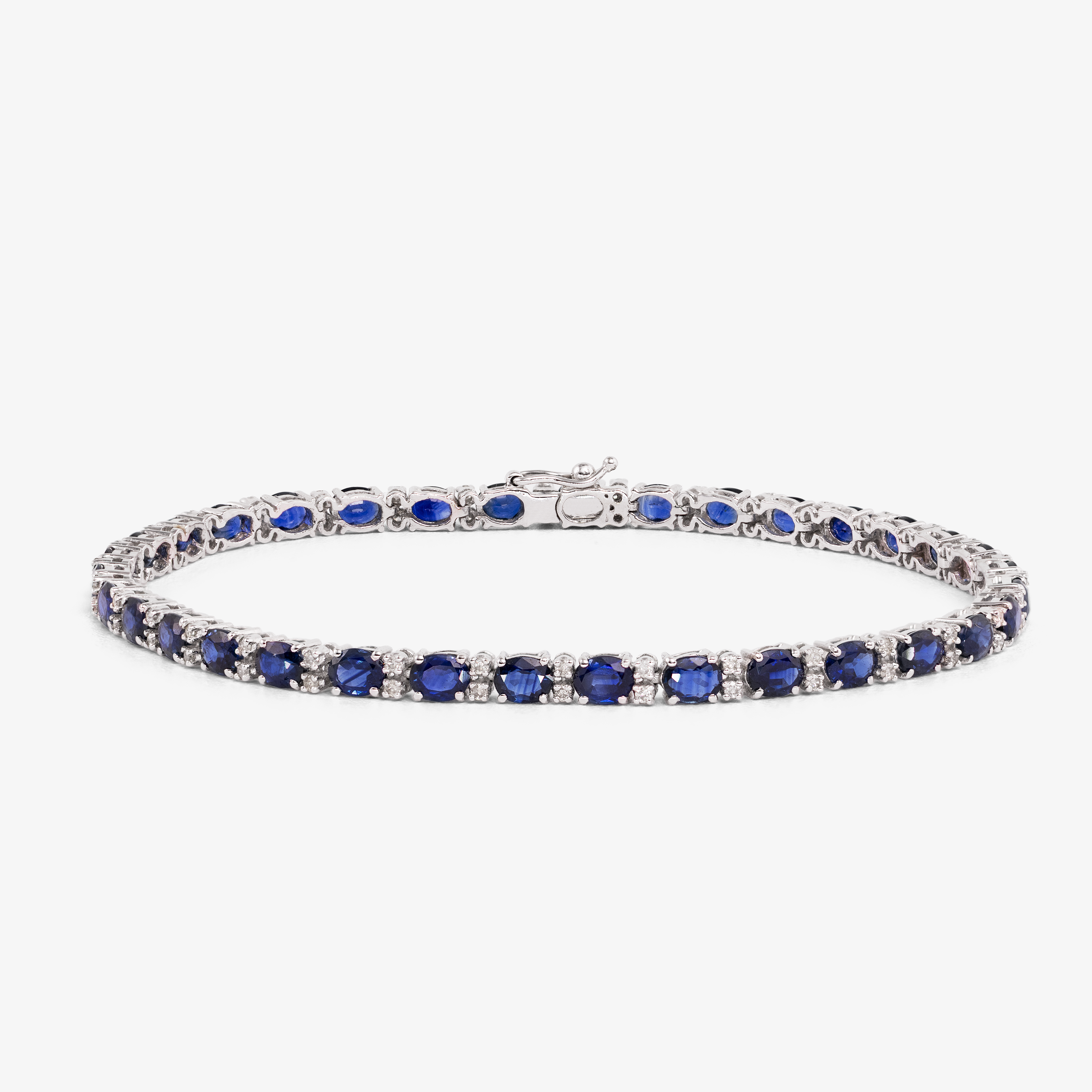 Bratara aur 18k cu safire 7.50 ct si diamante