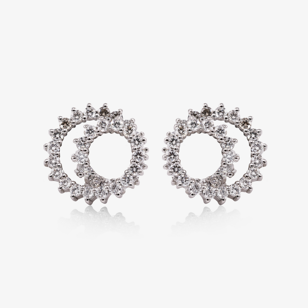 Cercei aur 18k cu diamante 0.95 ct