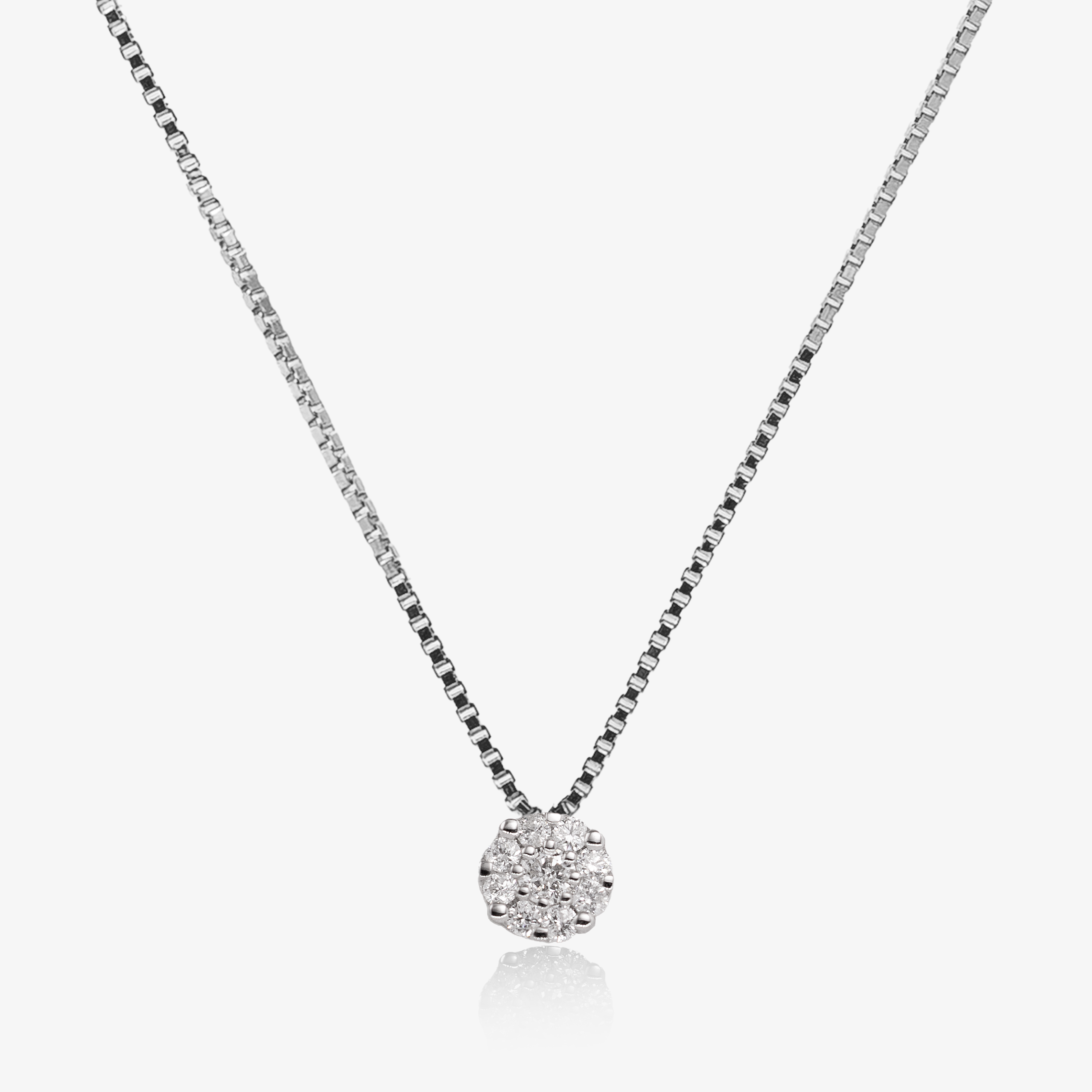 Pandant aur 18k cu  diamante 0.12 ct