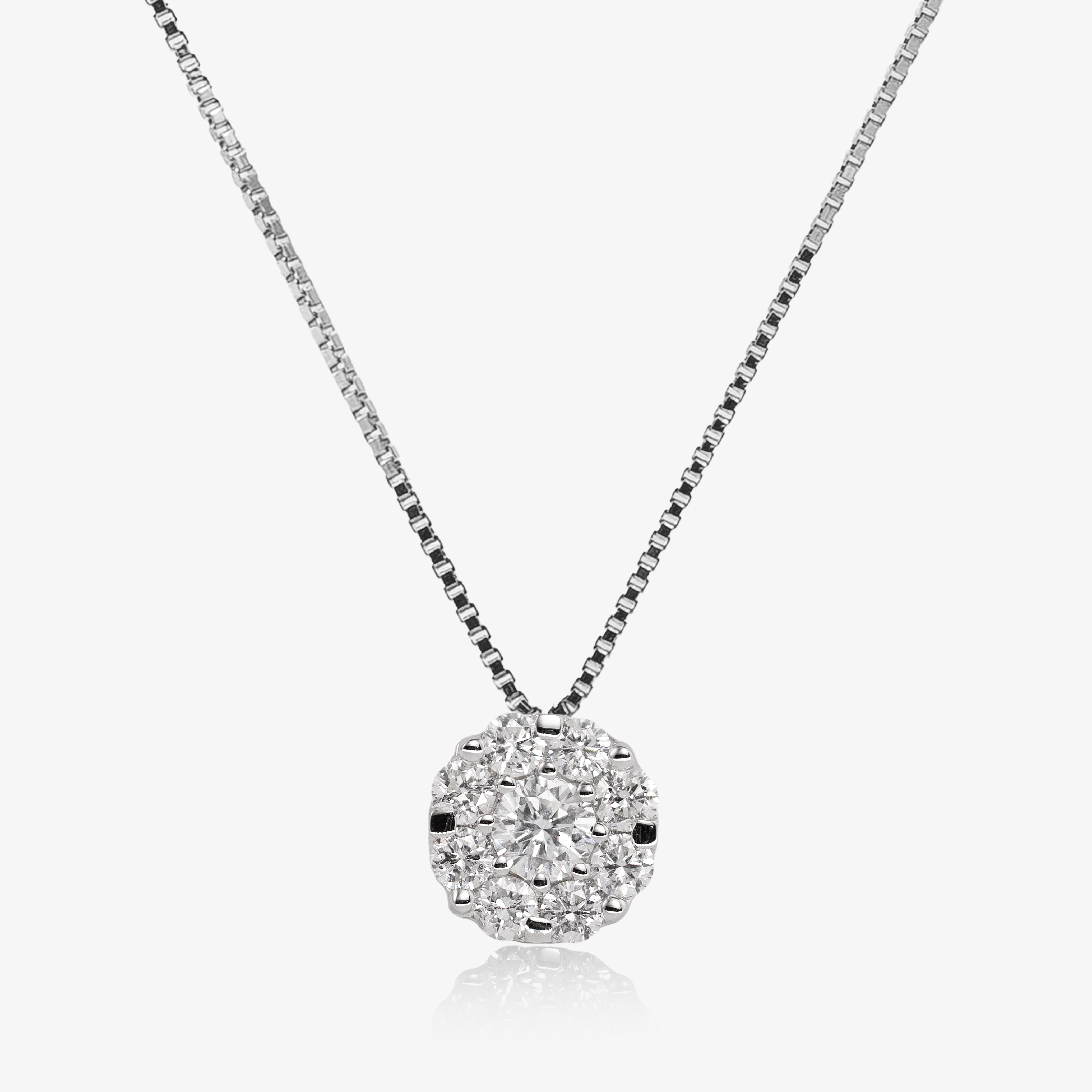 Pandant aur 18k cu  diamante 0.69 ct