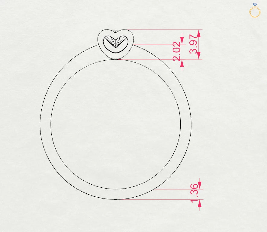 Inel de Logodnă Solitaire din Aur, Diamant Rotund Briliant 0.15 CT