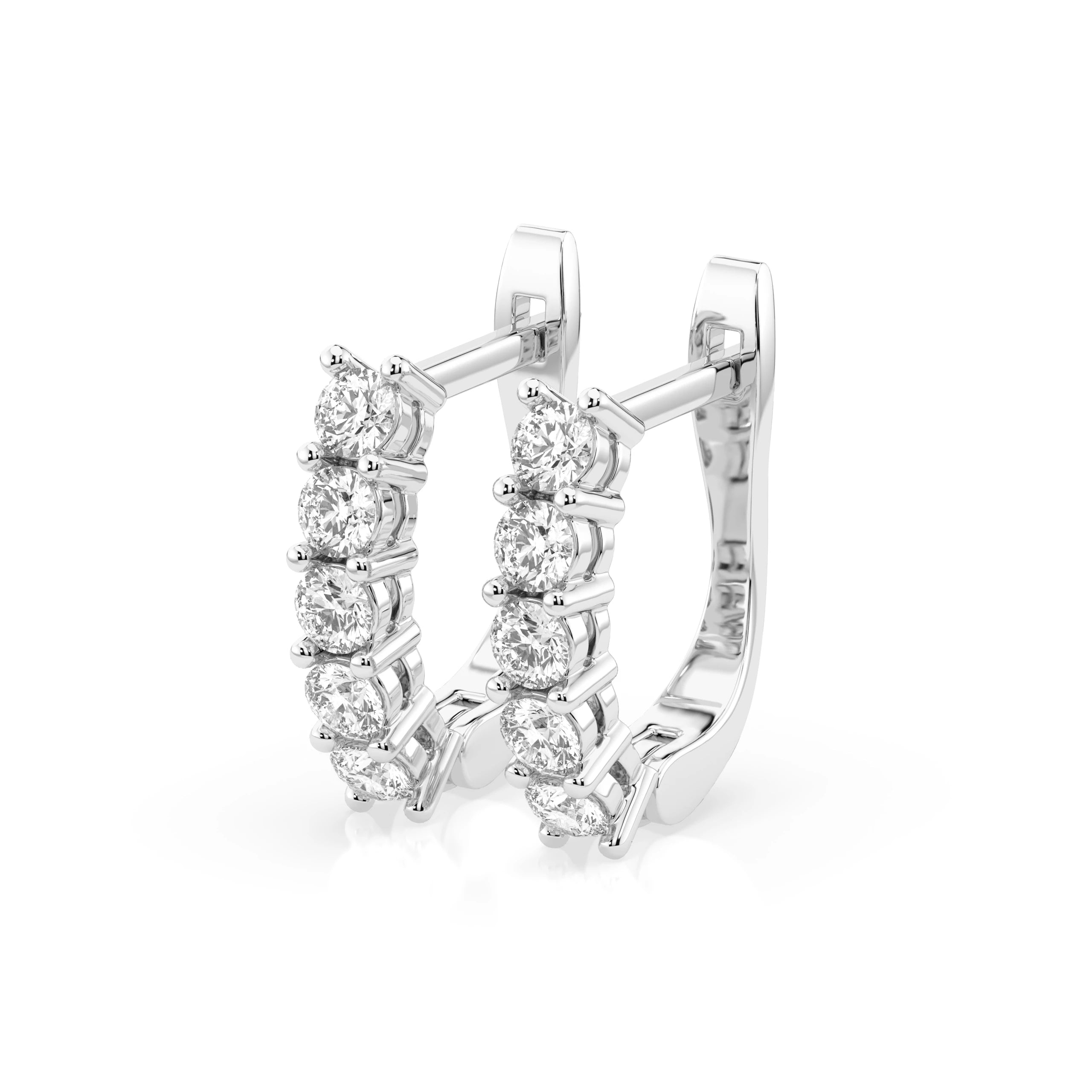 Cercei din Aur cu Diamante Rotunde Briliant 0.60 CT
