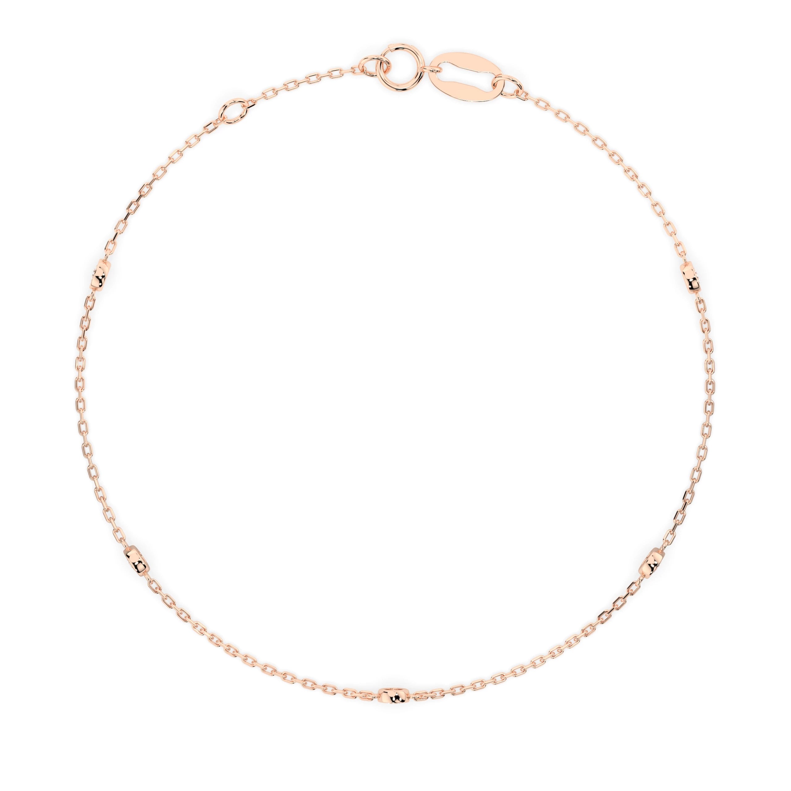 Brățară din Aur cu Diamante Rotunde Briliant 0.14 CT