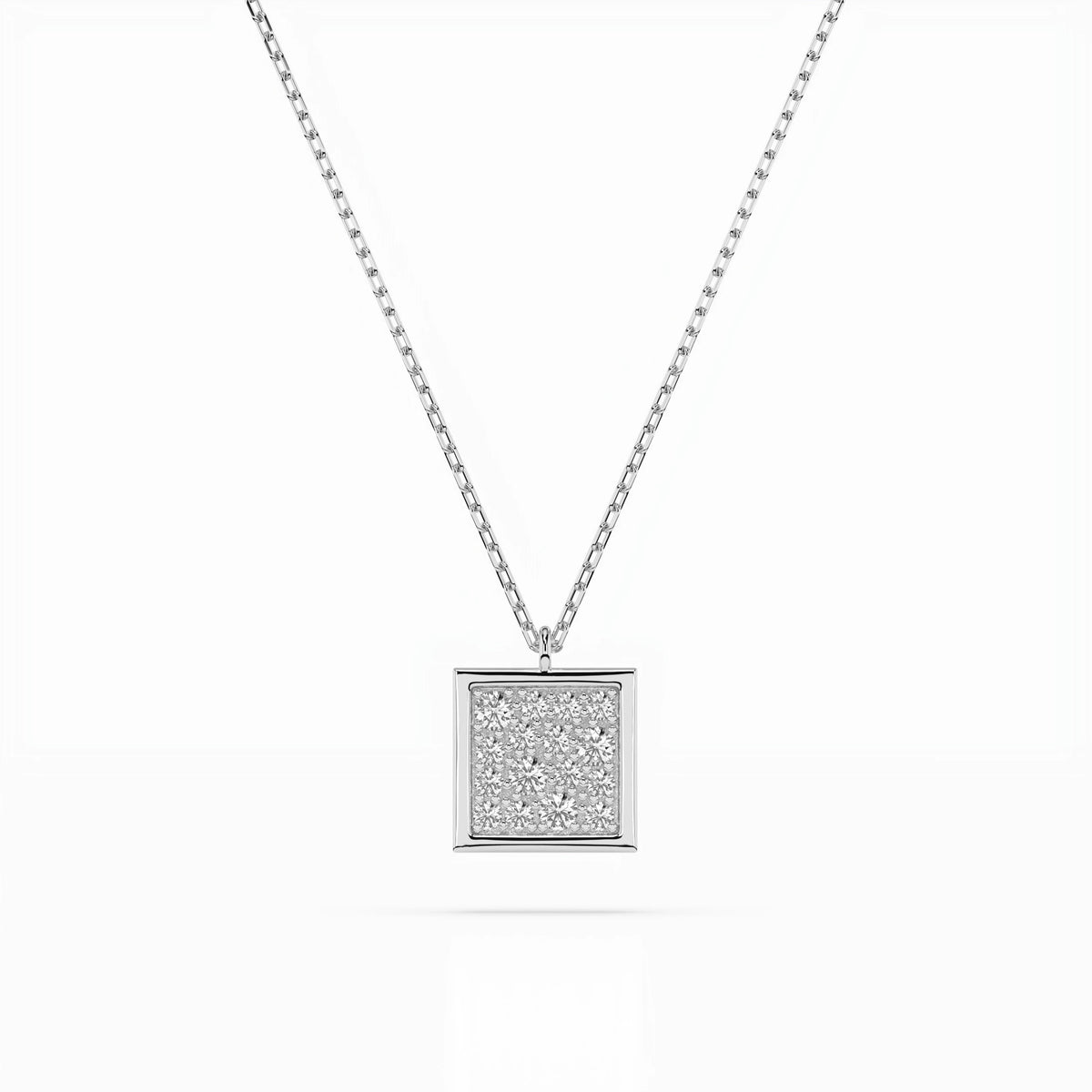 Colier din Aur cu Diamante, Forma Rotund Briliant, 0,13 CT