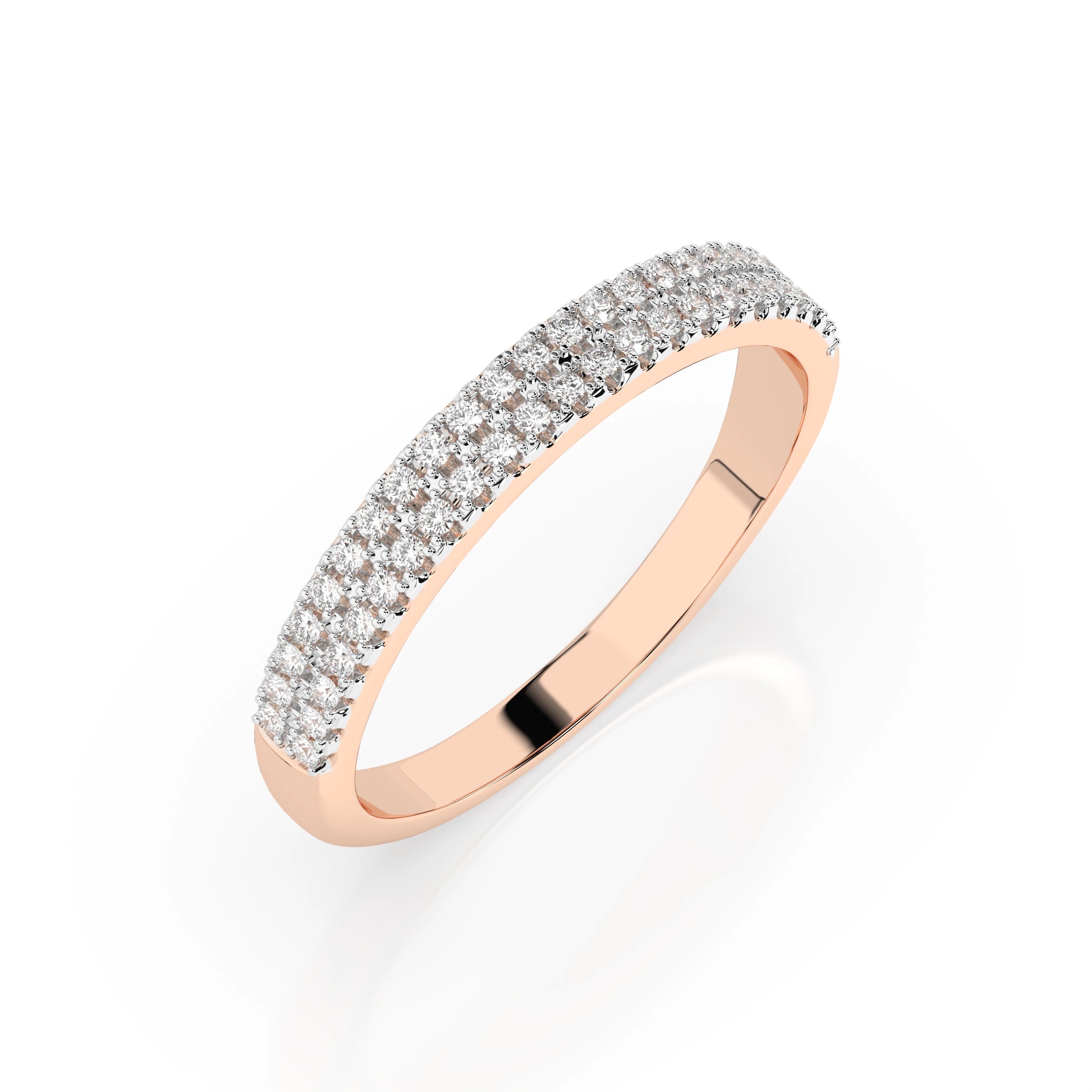 Inel din Aur cu Diamante Rotunde Briliant 0.18 CT