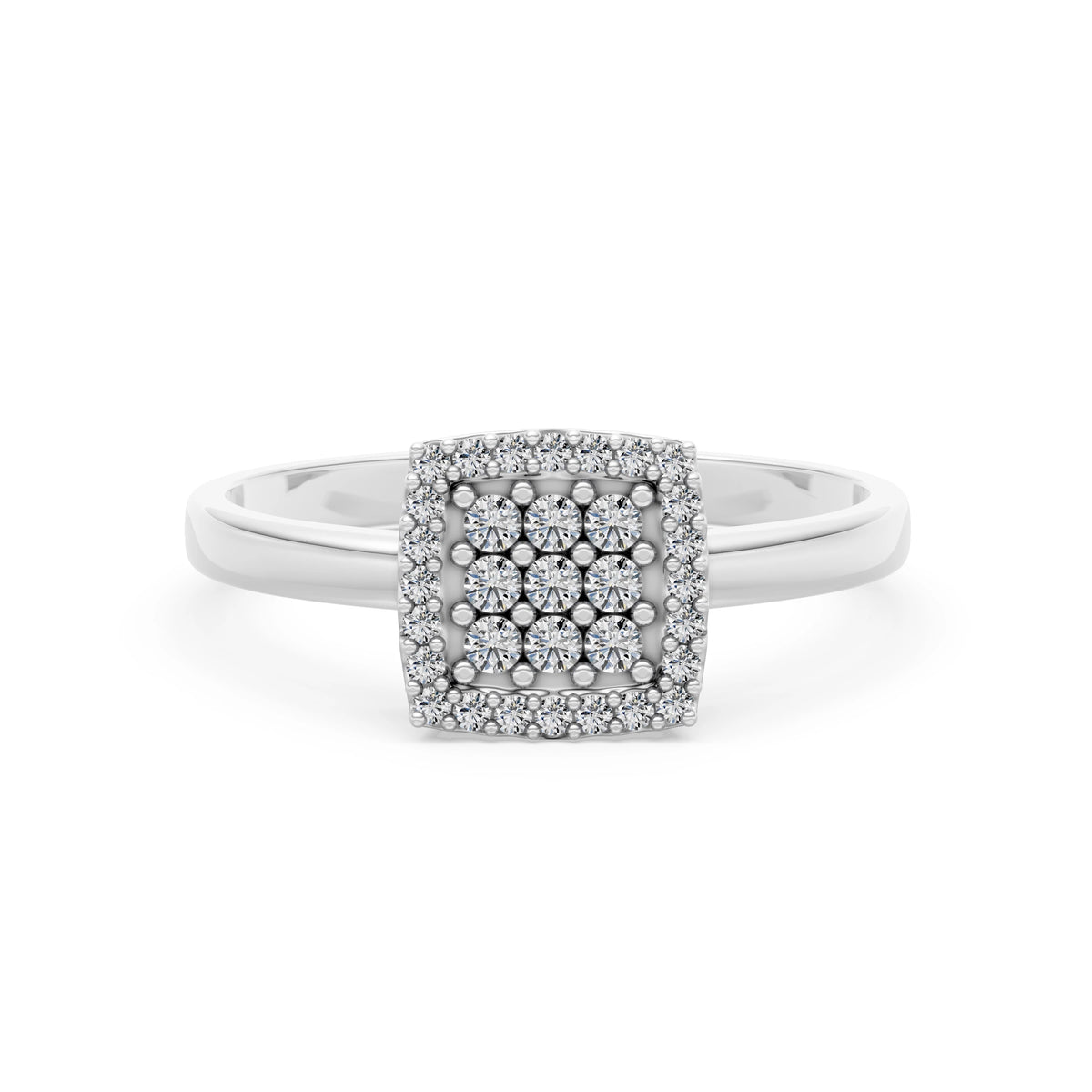 Inel din Aur cu Diamante, Forma Rotund Briliant, 0,26 CT