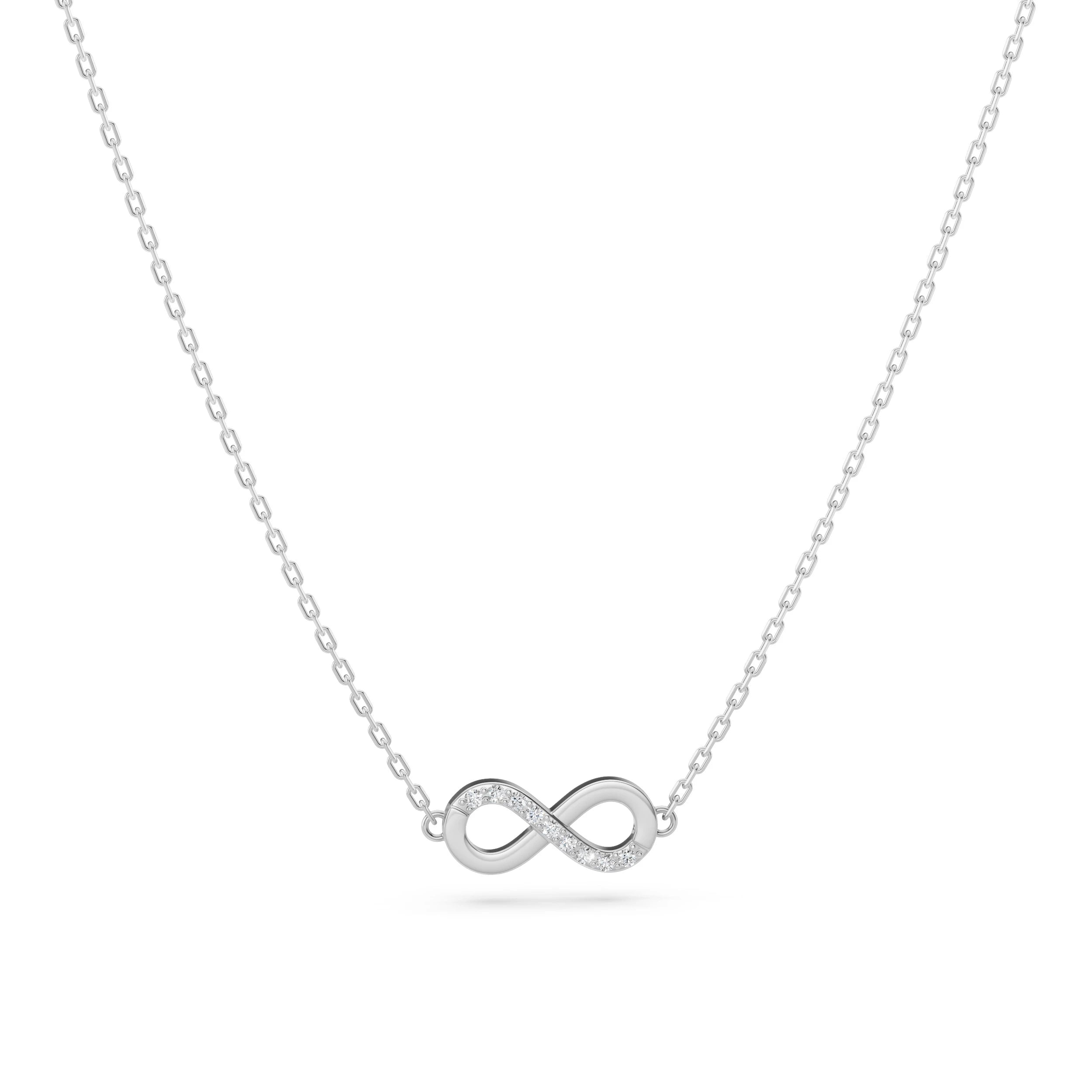 Colier din Aur cu Diamante Rotunde Briliant 0.05 CT